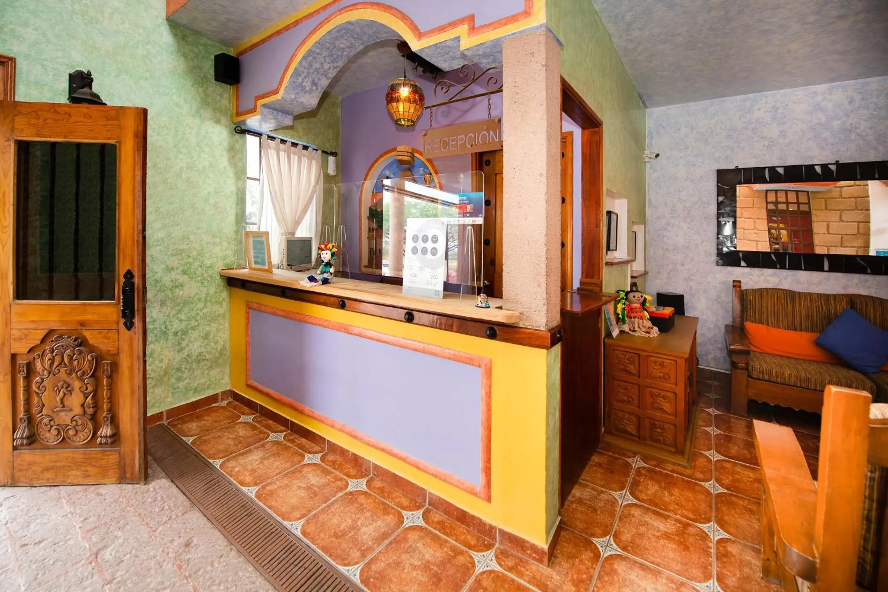 Lobby or reception, Lounge/Bar in La Casona Tequisquiapan Hotel & Spa