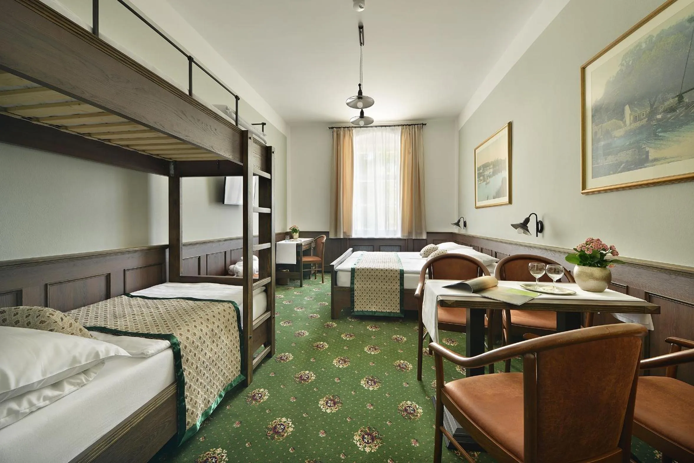 Bedroom, Bed in Hotel Podhrad