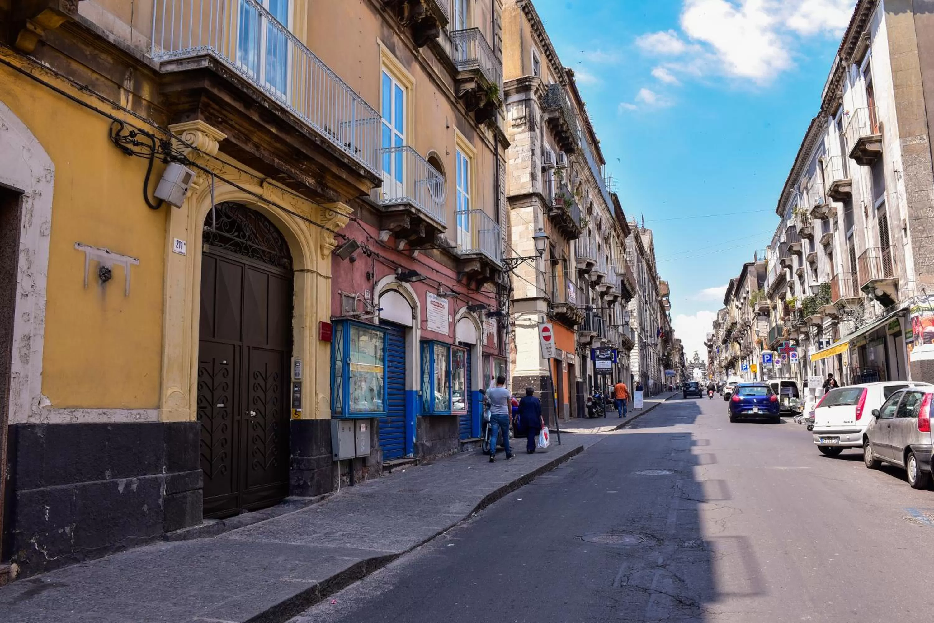 Street view in Palazzo degli Affreschi