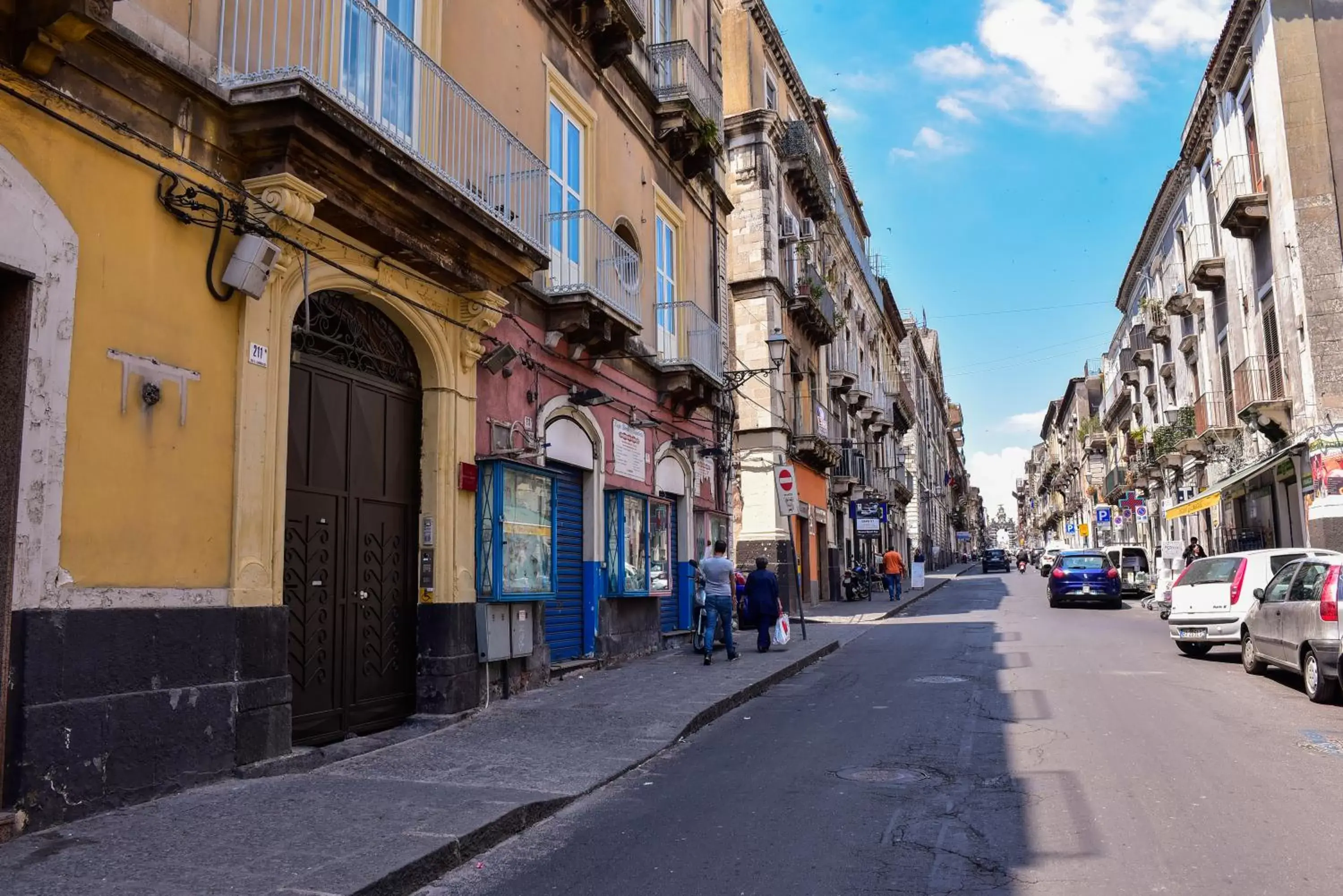 Street view in Palazzo degli Affreschi