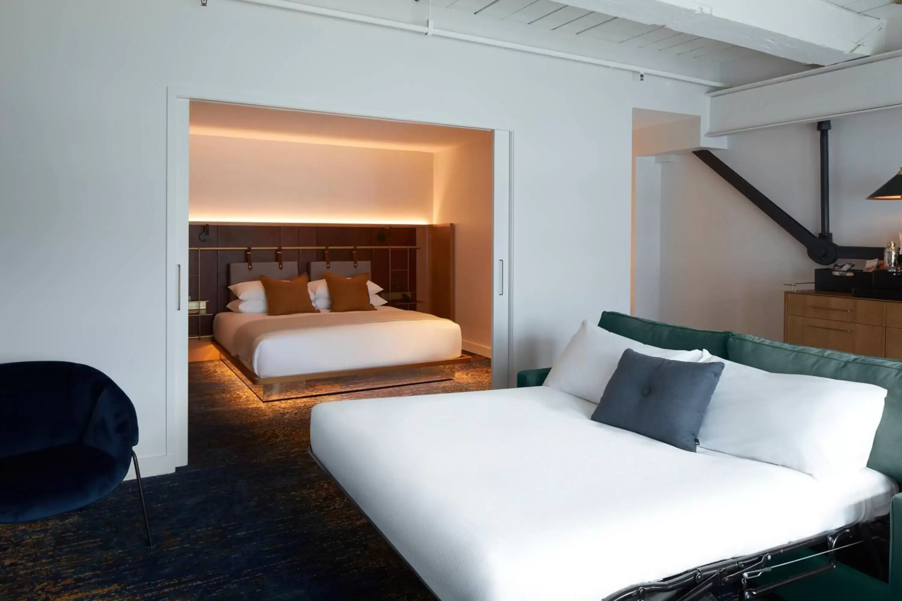 Photo of the whole room, Bed in Pier One Sydney Harbour, Autograph Collection