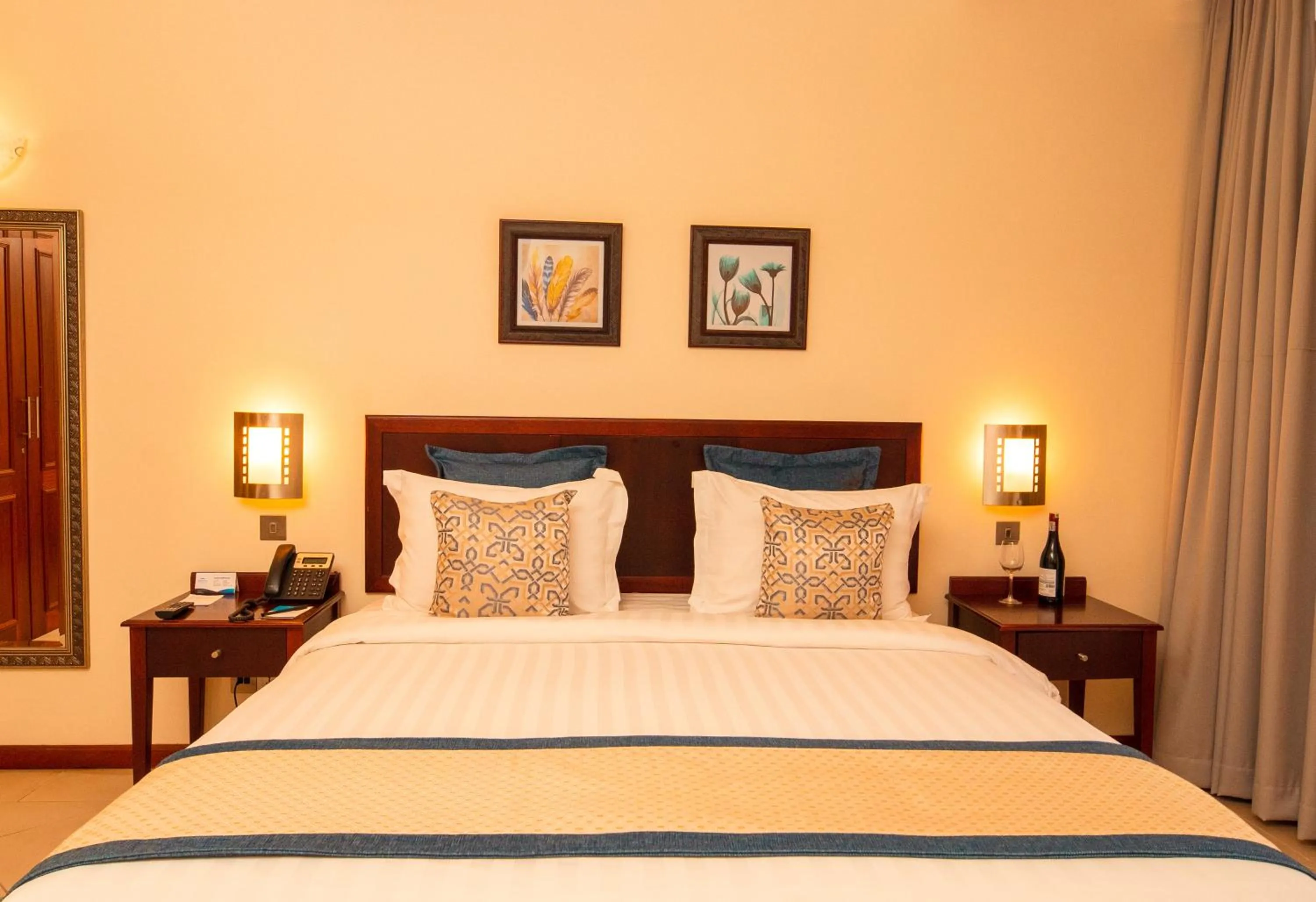 Bed in White Sands Hotel