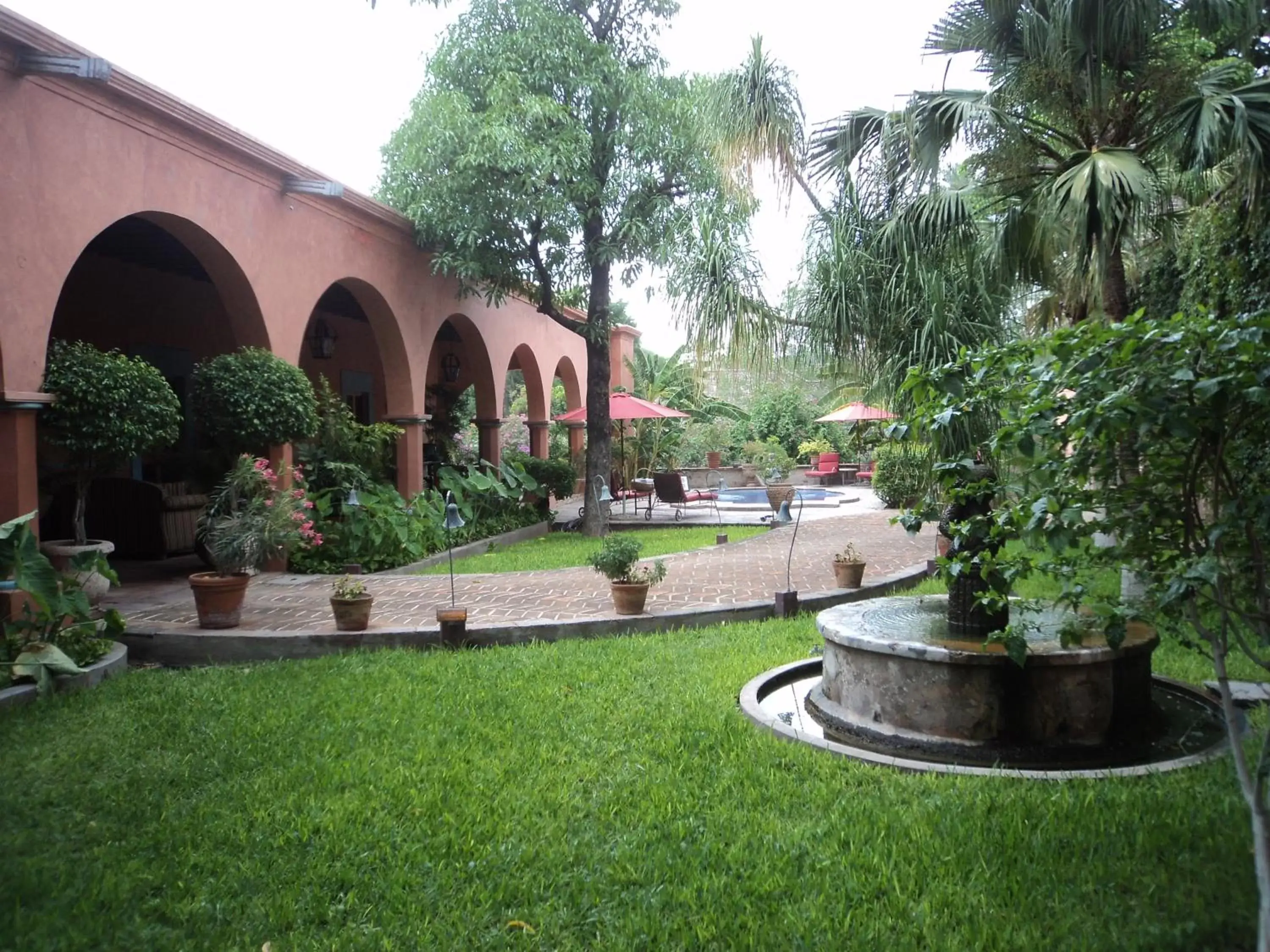 Patio, Garden in Hacienda de los Santos
