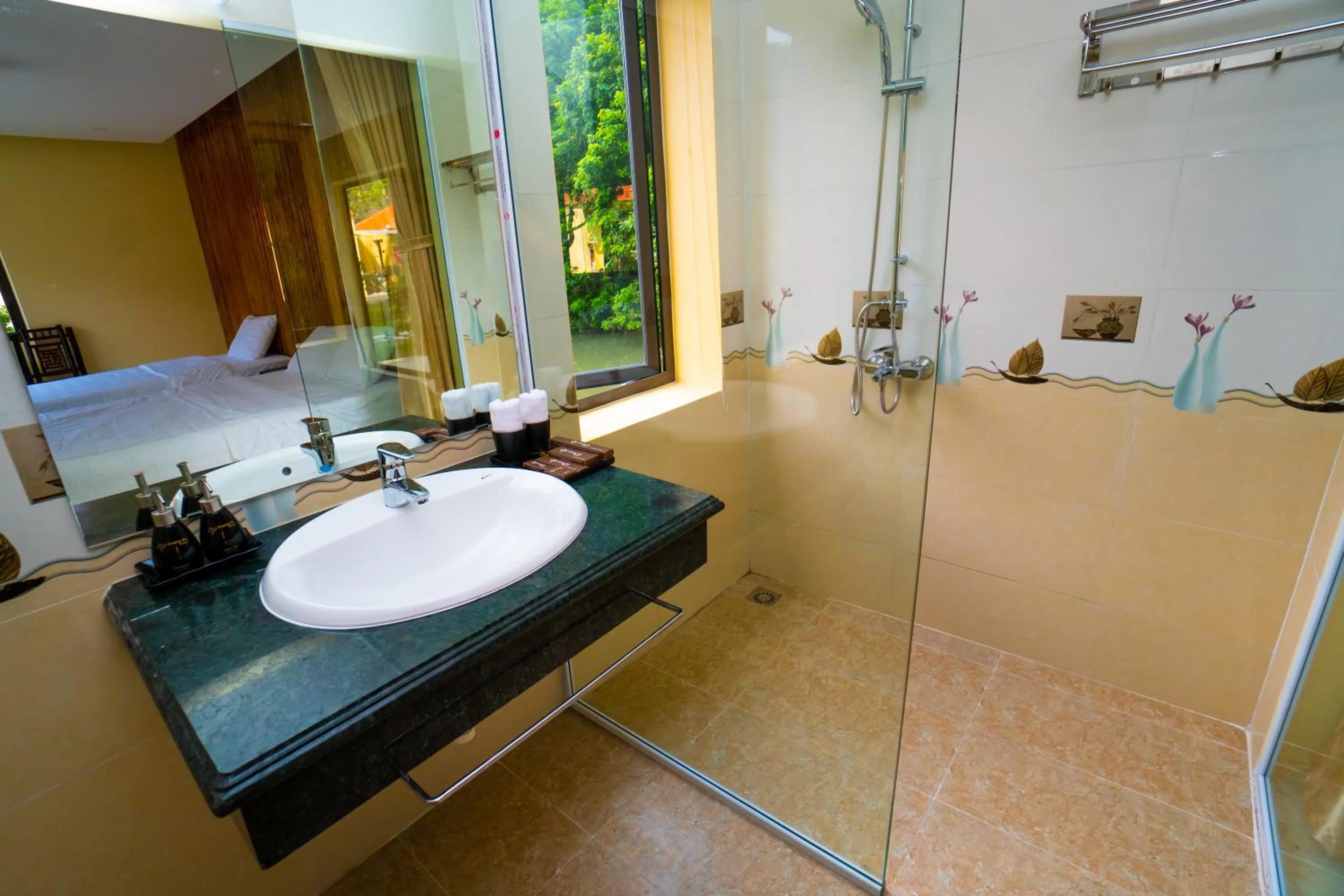 Shower in Trang An Retreat