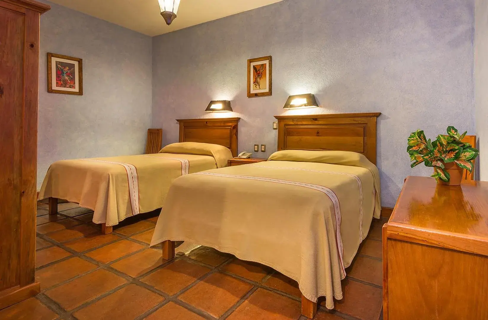 Bedroom, Bed in Hotel Refugio del Angel