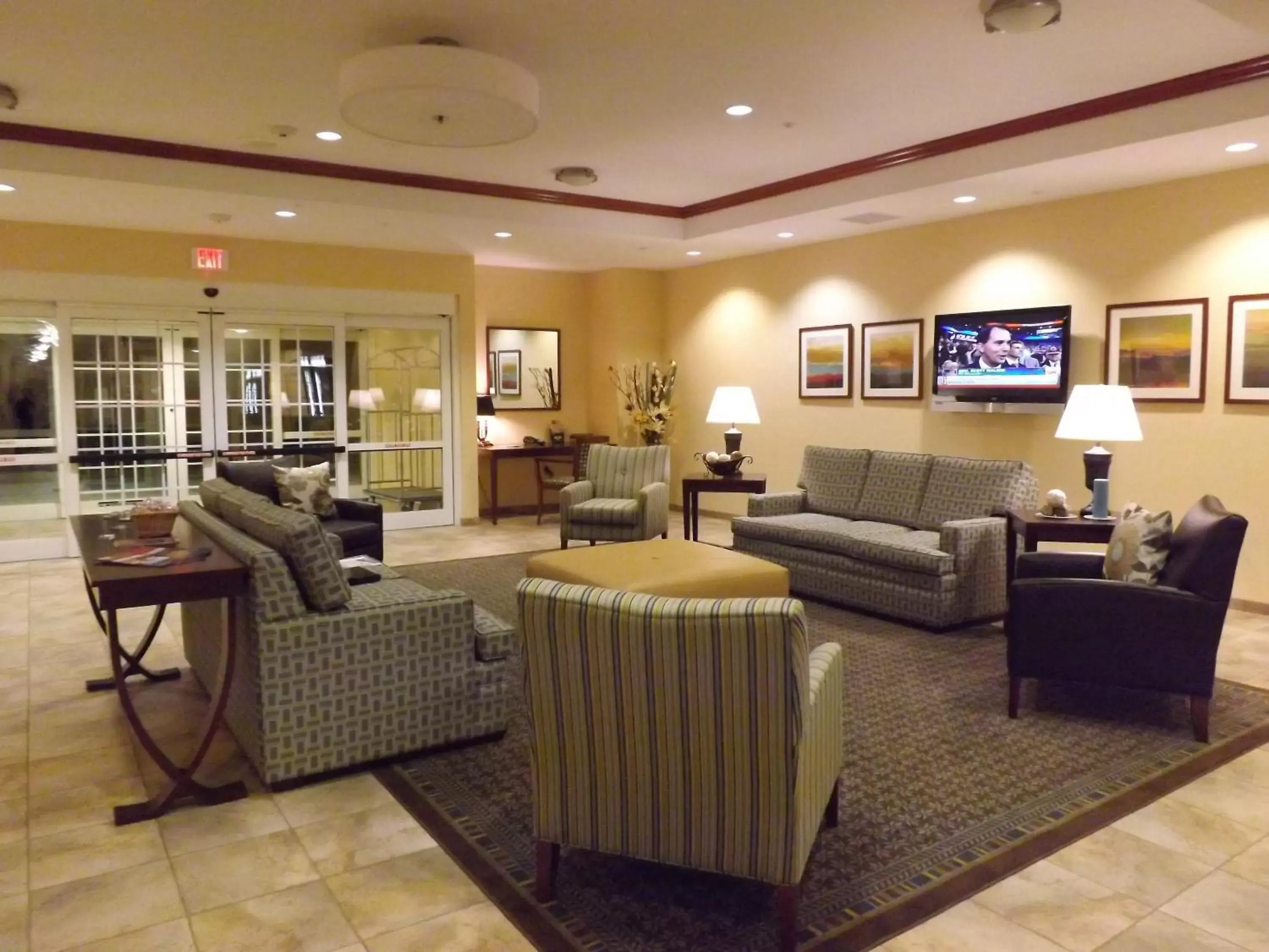 Lobby or reception, Seating Area in Candlewood Suites Fredericksburg, an IHG Hotel