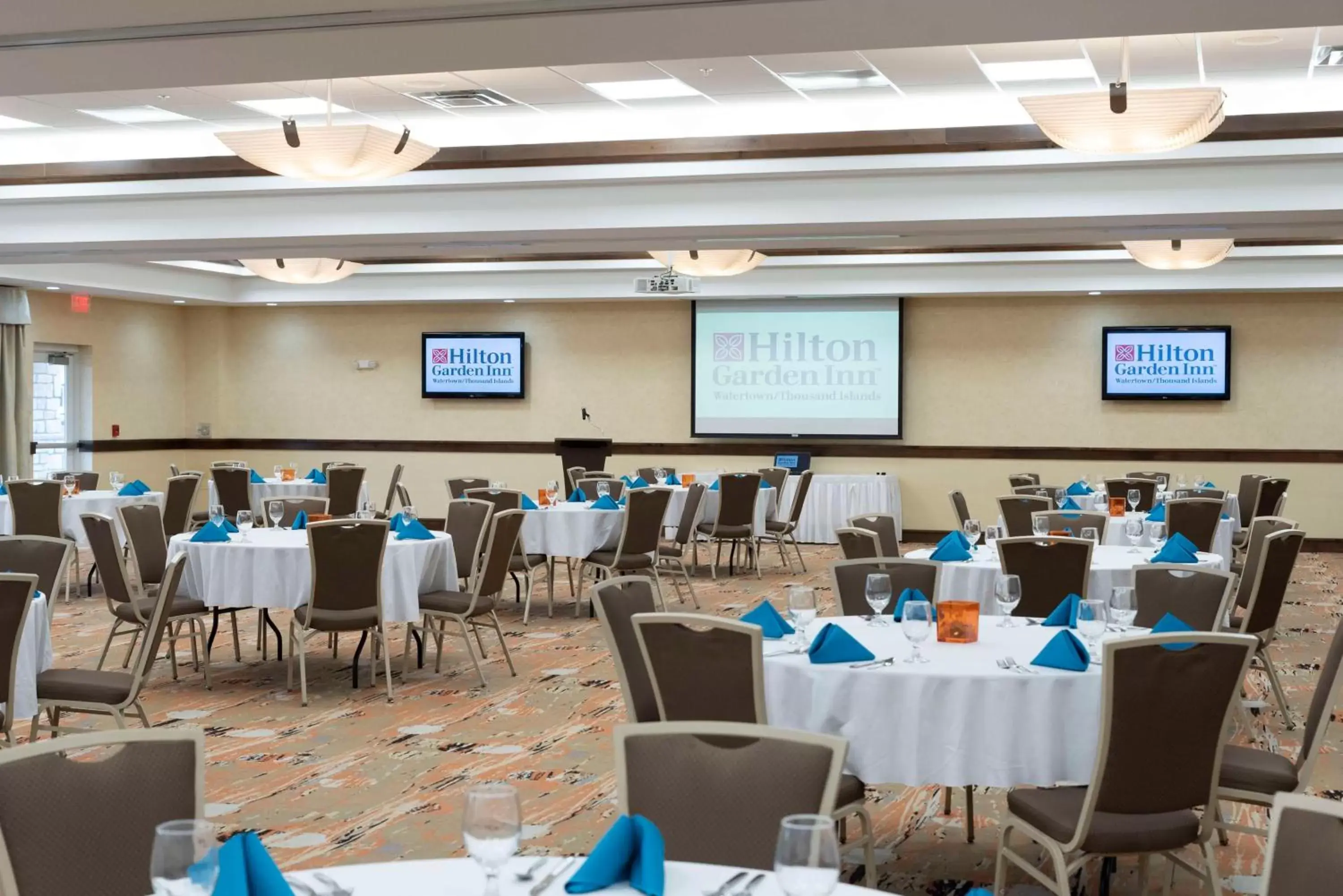 Meeting/conference room, Restaurant/Places to Eat in Hilton Garden Inn Watertown