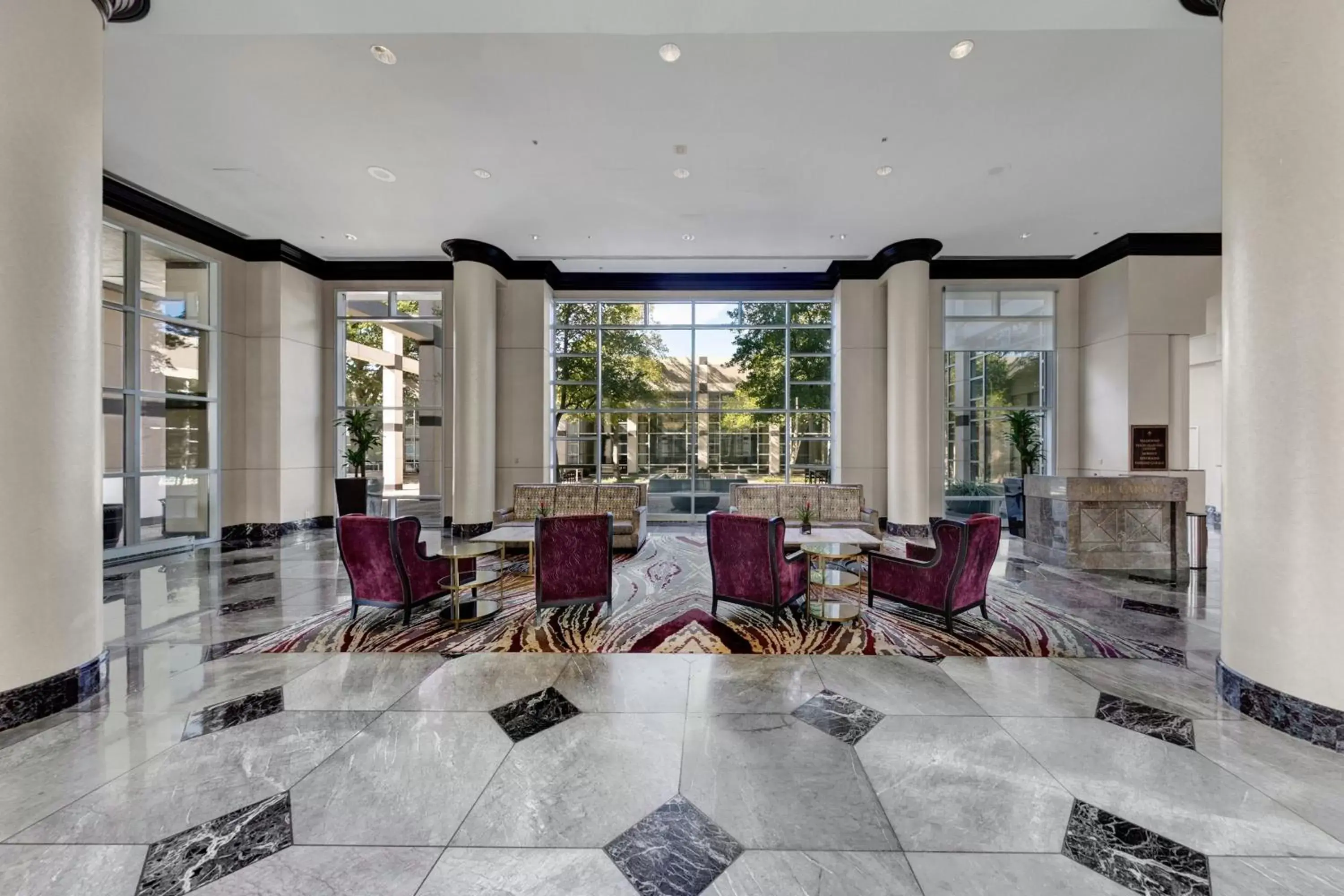 Lobby or reception in Renaissance Dallas North Hotel