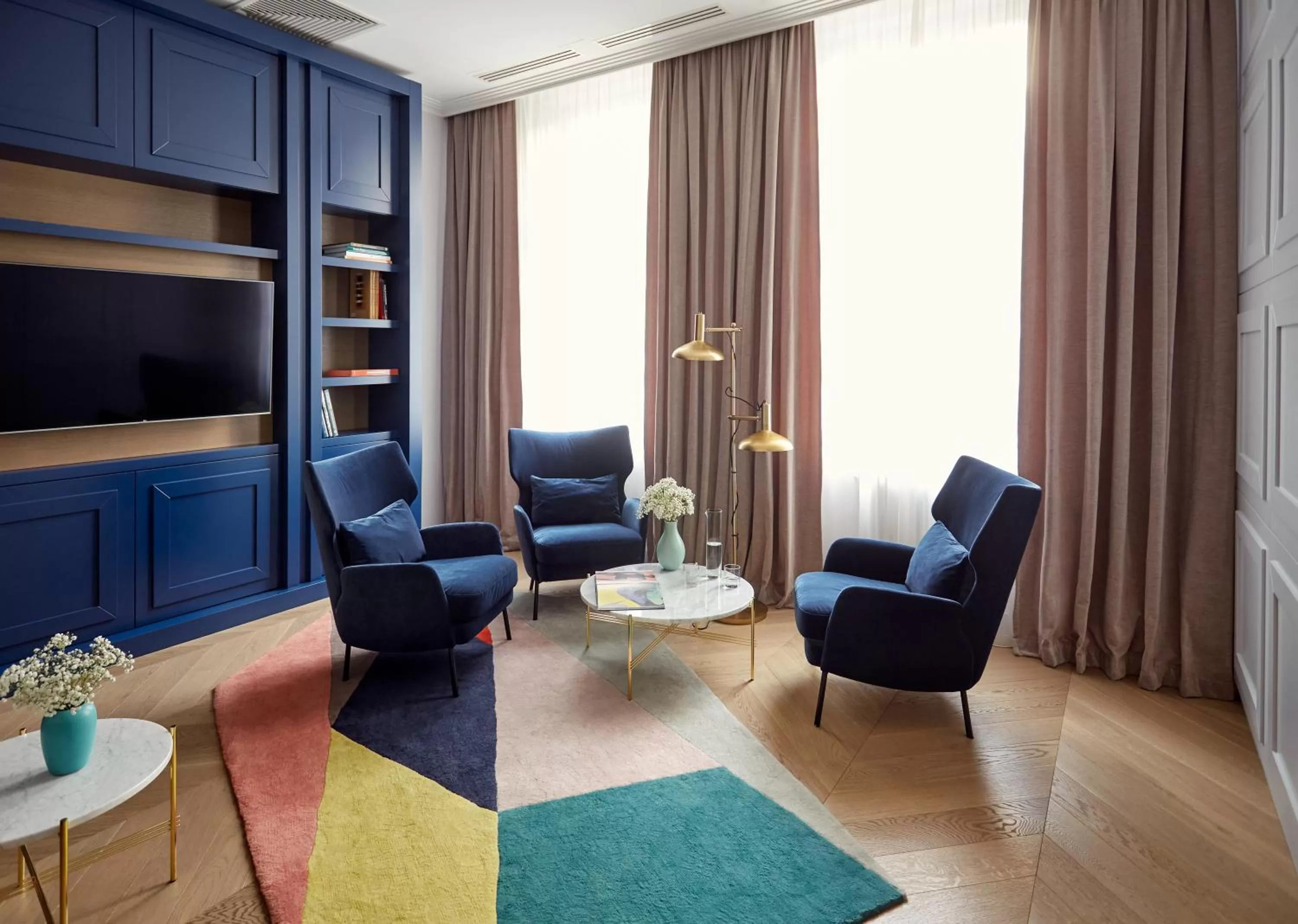 Communal lounge/ TV room in No.4 Residence