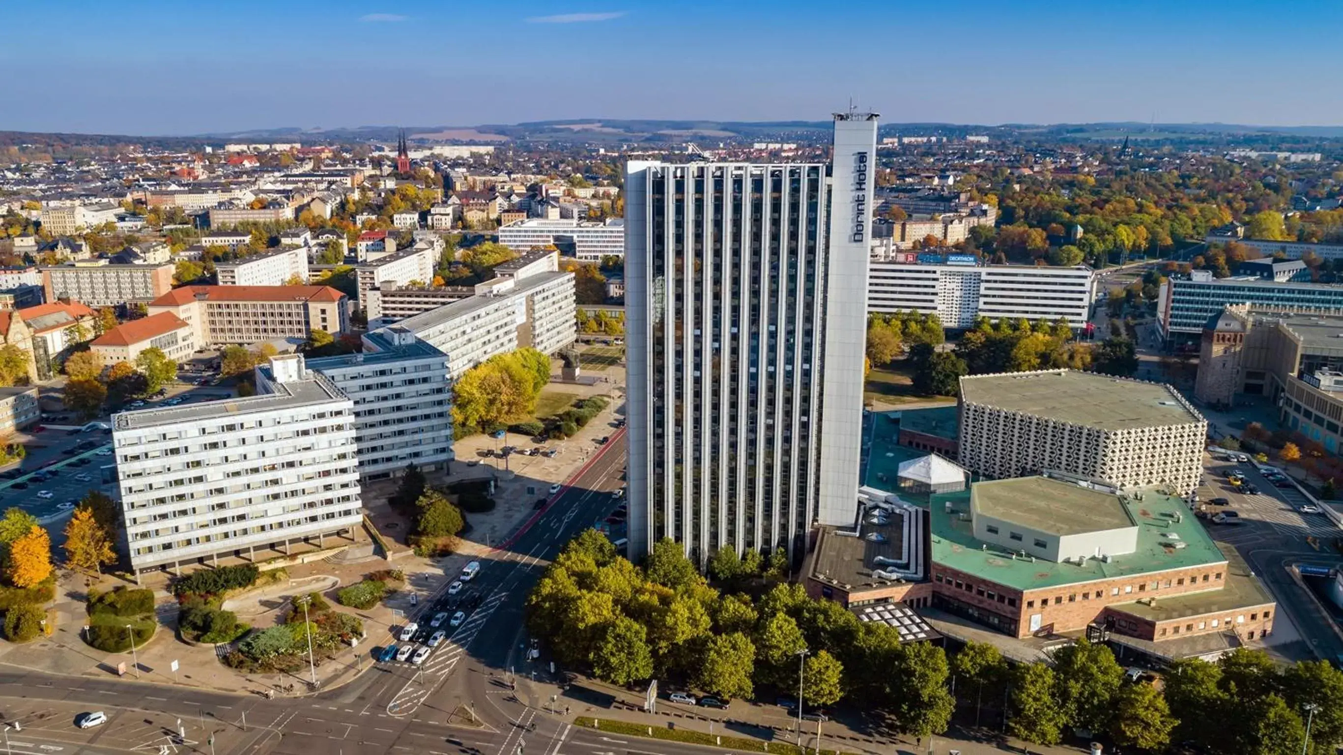 Property building, Bird's-eye View in Dorint Kongresshotel Chemnitz