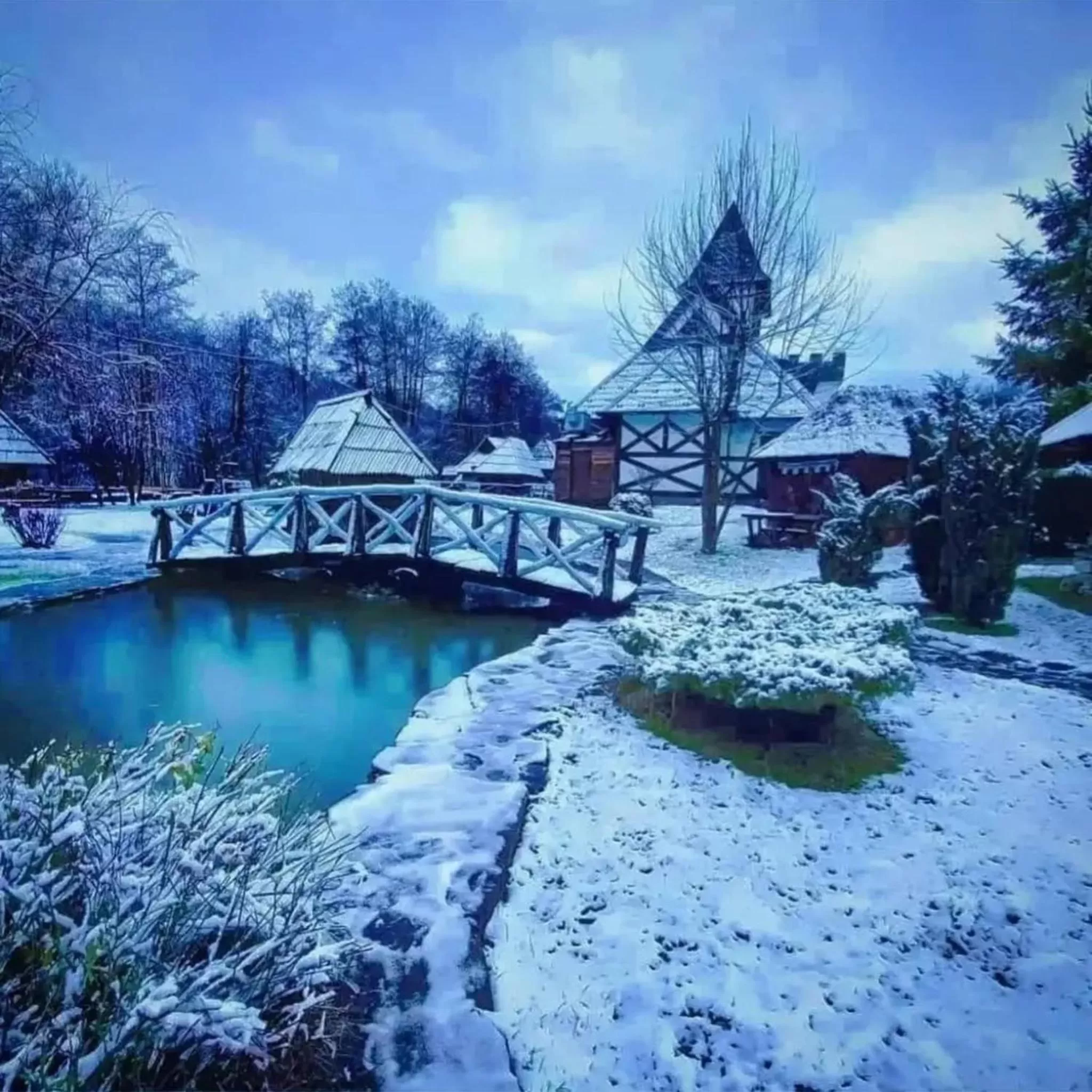 Natural landscape in Kraljevsko selo Kotromanićevo
