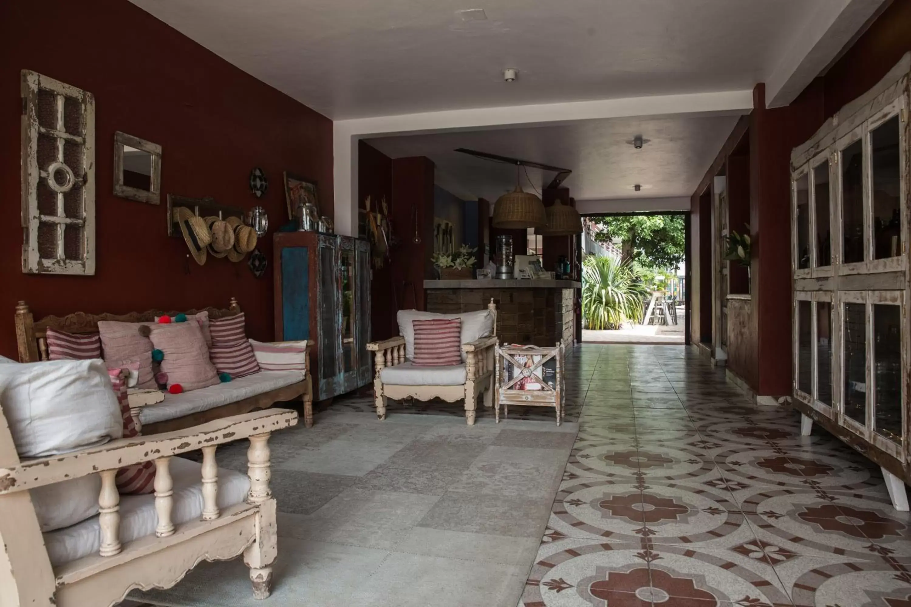 Living room in Casa Colonial Tulum
