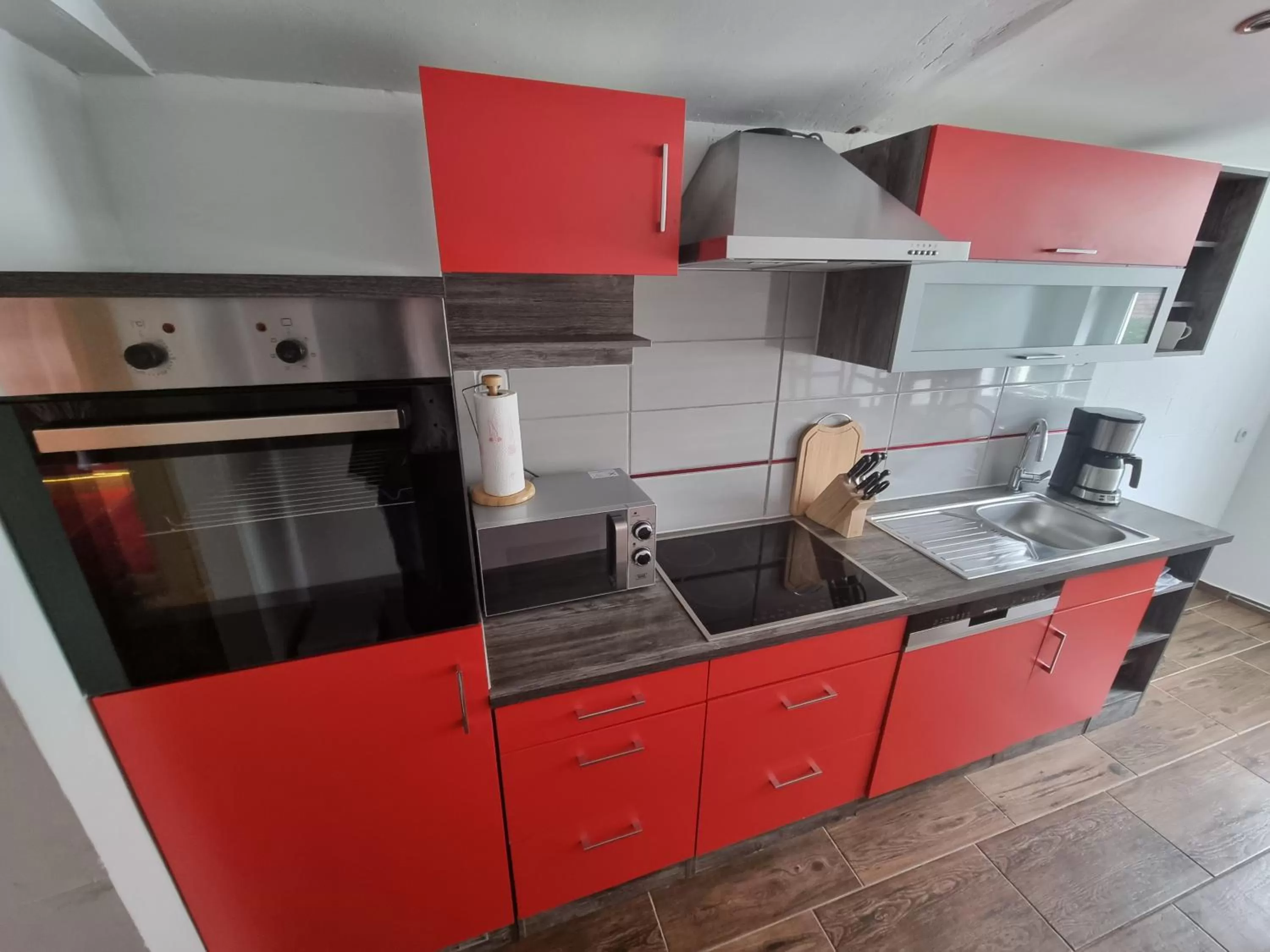 Kitchen or kitchenette in Hotel & Restaurant "Deutscher Kaiser"