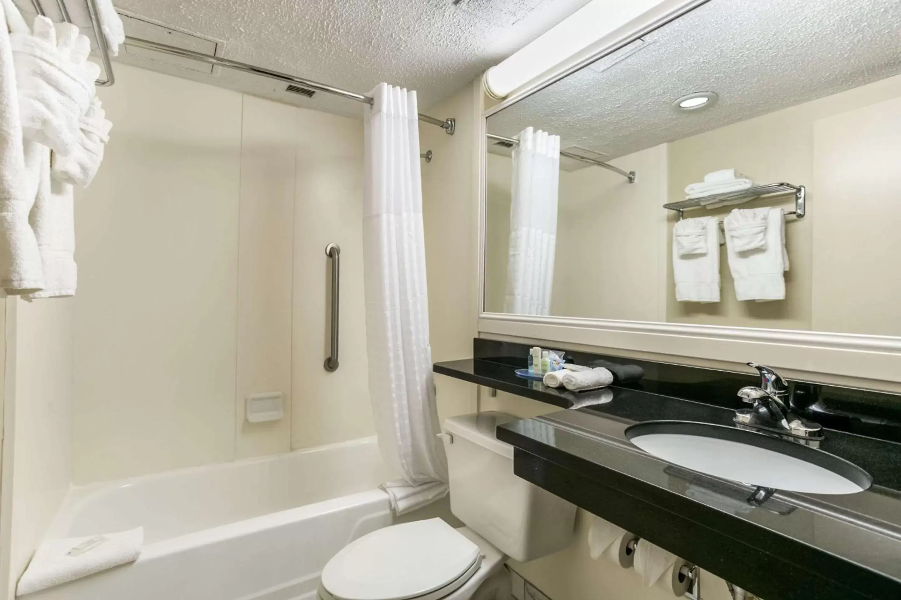 Bedroom, Bathroom in Clarion Hotel BWI Airport Arundel Mills