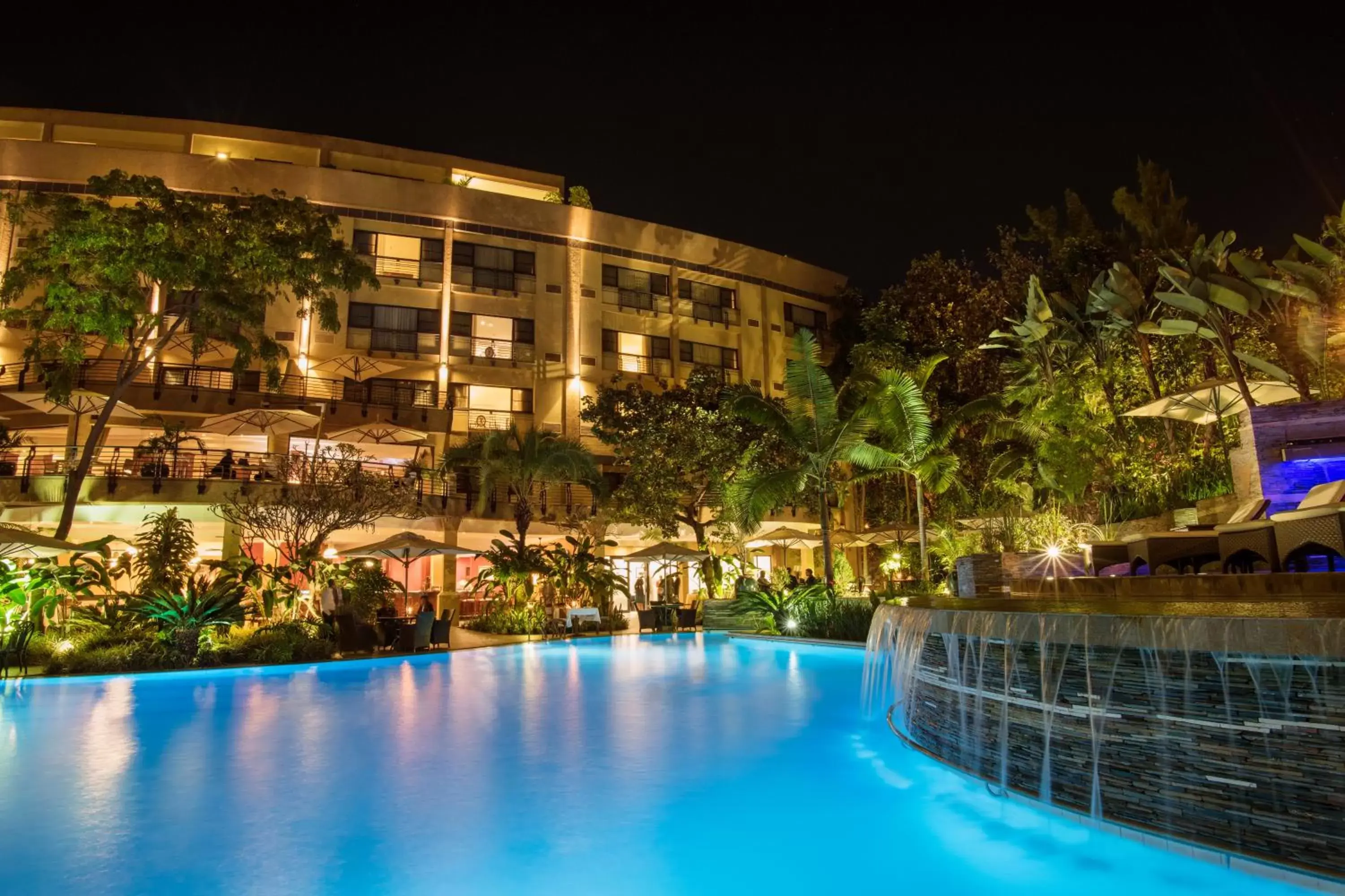 Pool view, Property Building in Kigali Serena Hotel