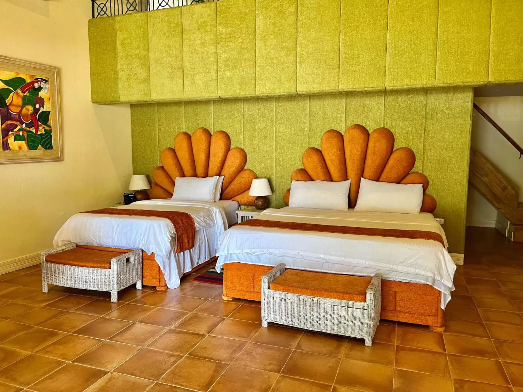 Bed in Coco Grove Beach Resort, Siquijor Island