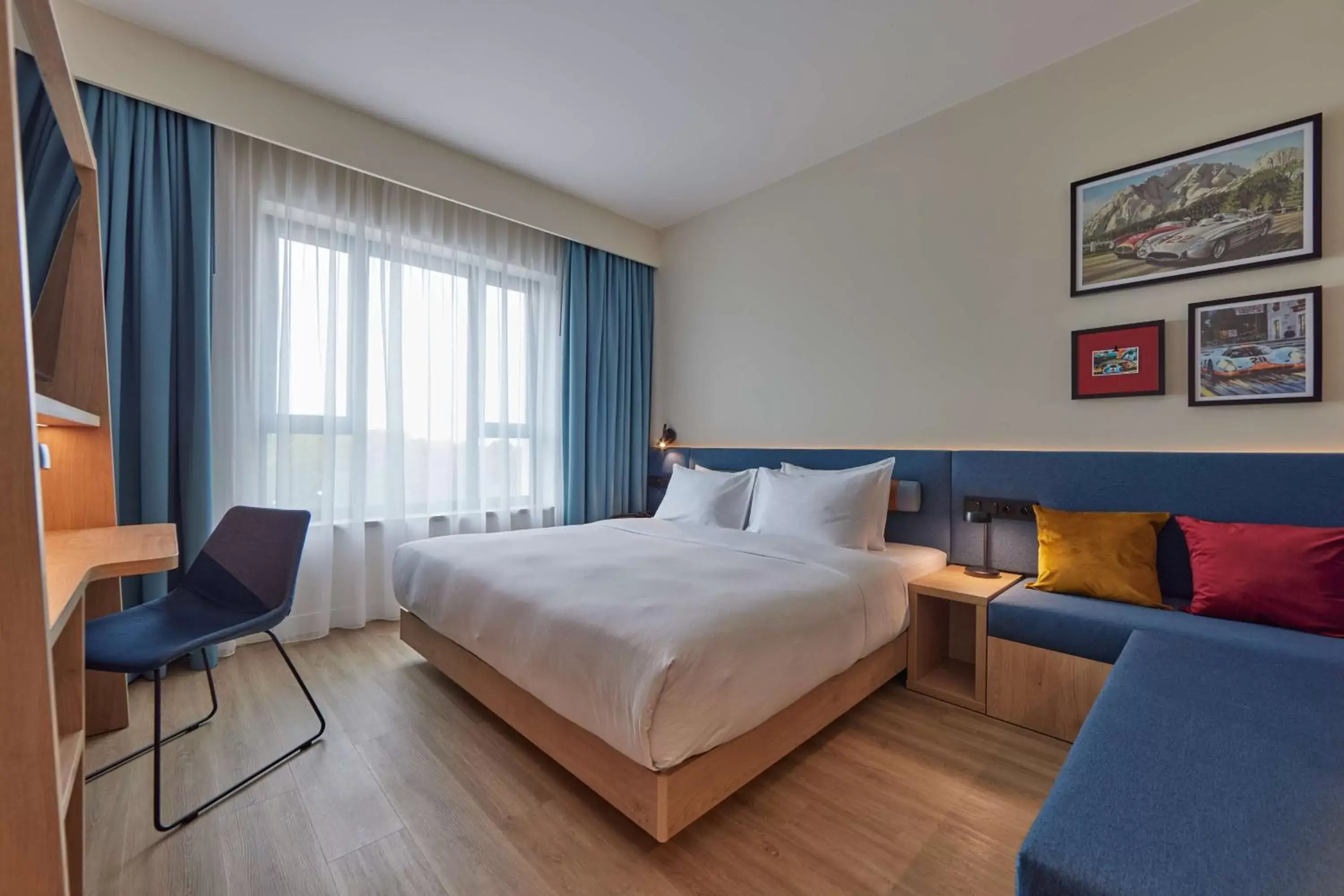 Bedroom, Bed in Hampton By Hilton Poznan Swarzedz Bedroom, Bed in Hampton By Hilton Poznan Swarzedz