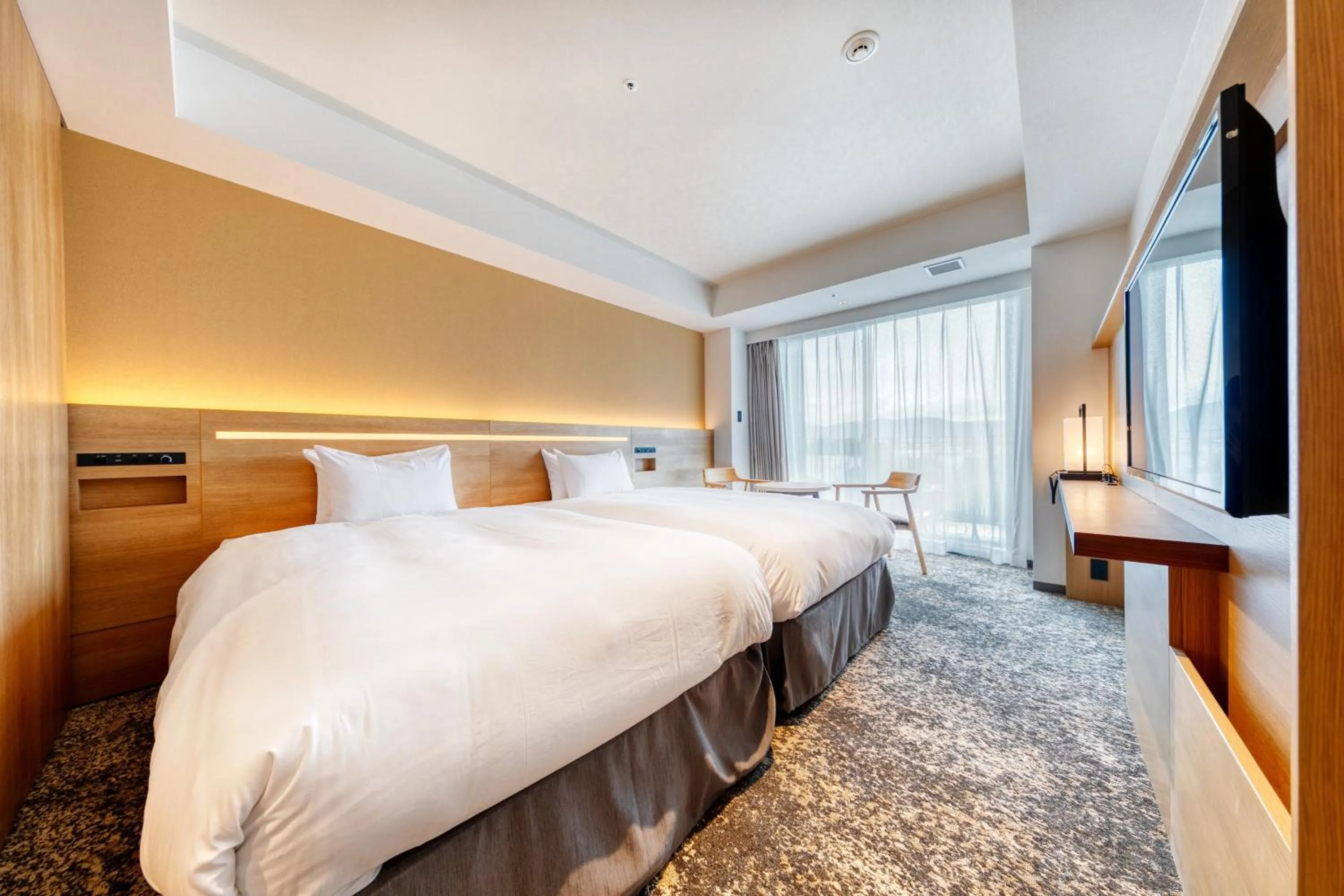 Photo of the whole room, Bed in Umekoji Potel KYOTO