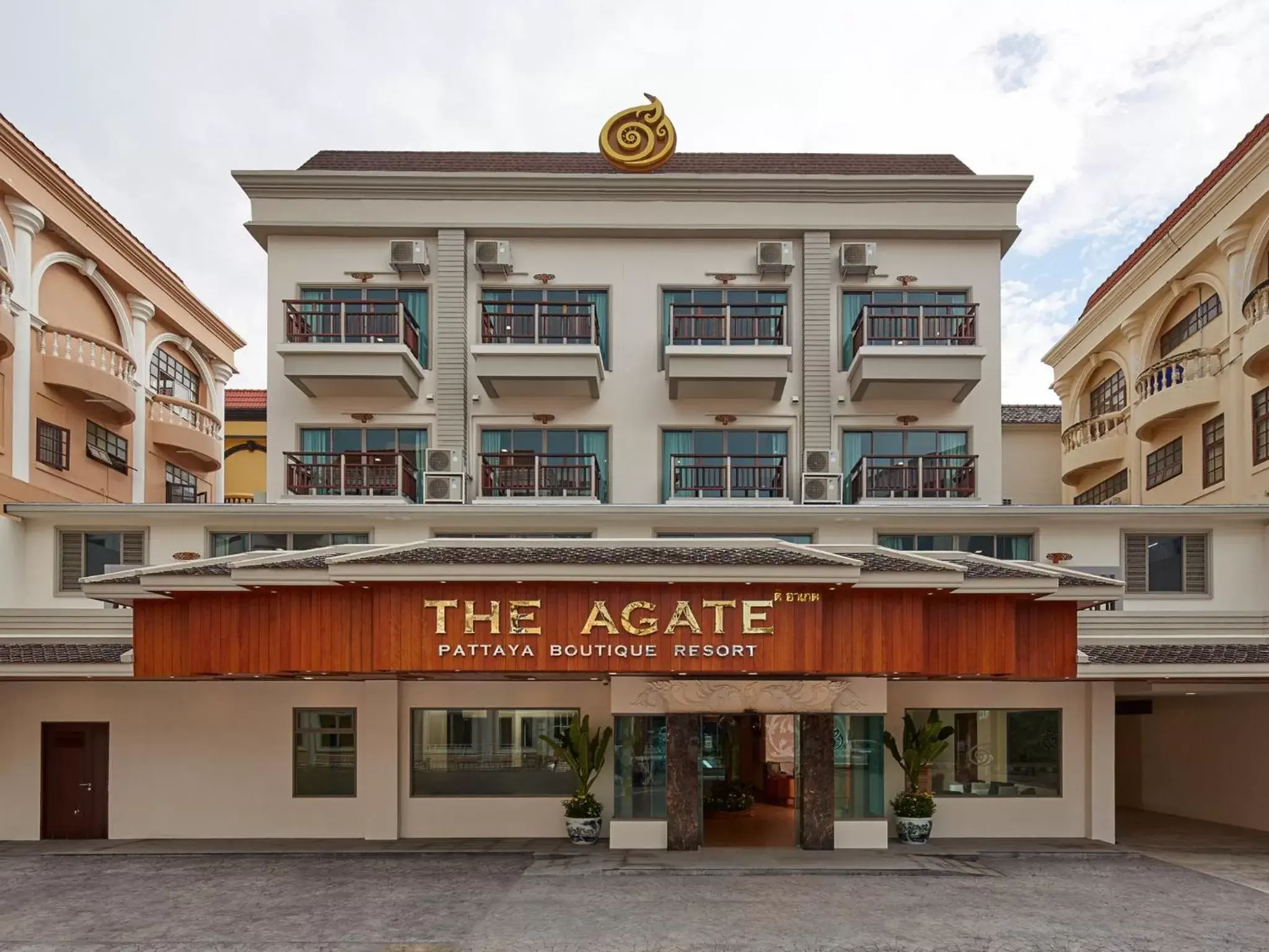 Facade/entrance, Property Building in The Agate Pattaya Boutique Resort