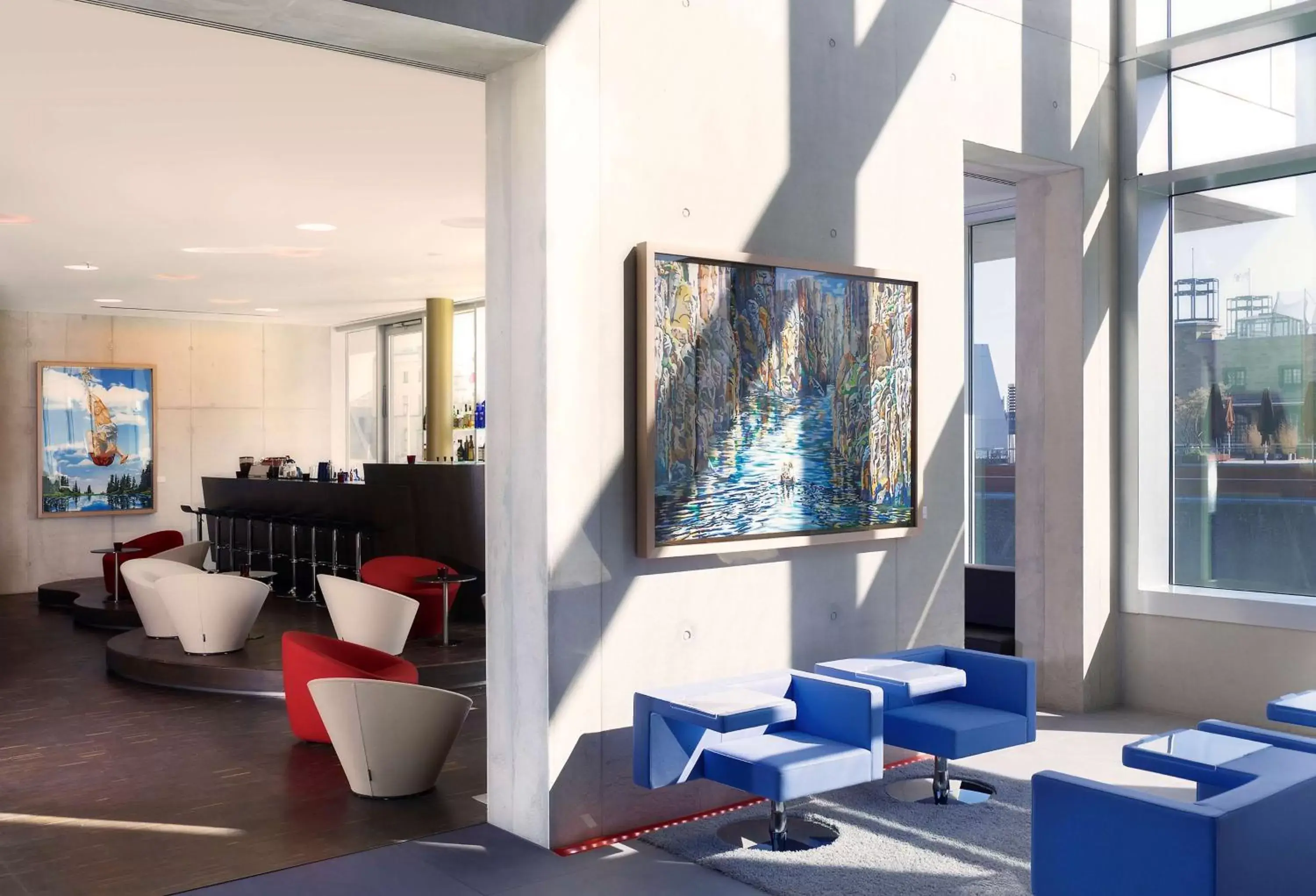 Lounge or bar, Restaurant/Places to Eat in art'otel cologne, Powered by Radisson Hotels
