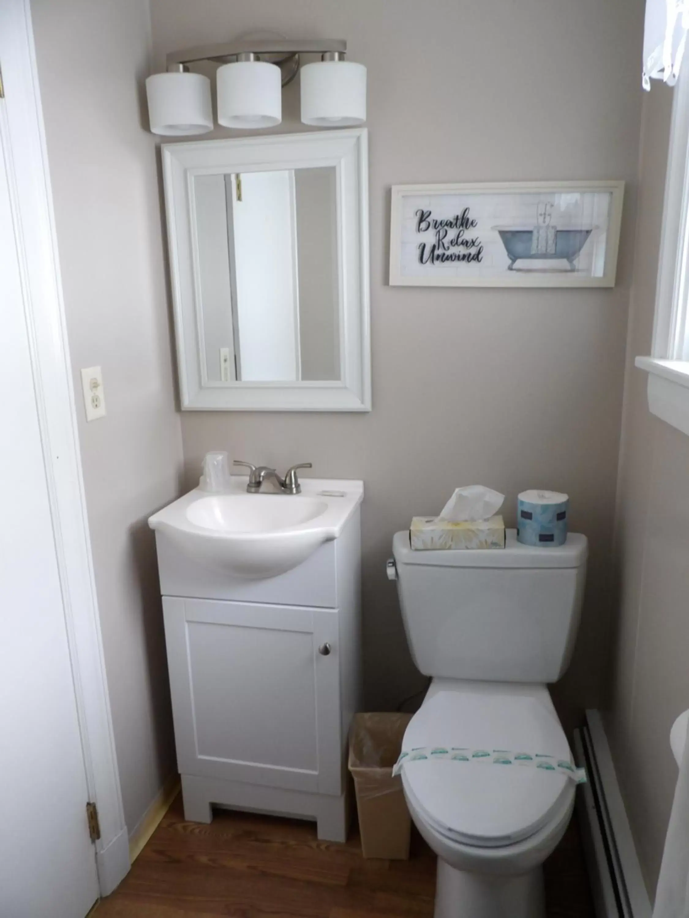 Bathroom in Mount Blue Motel