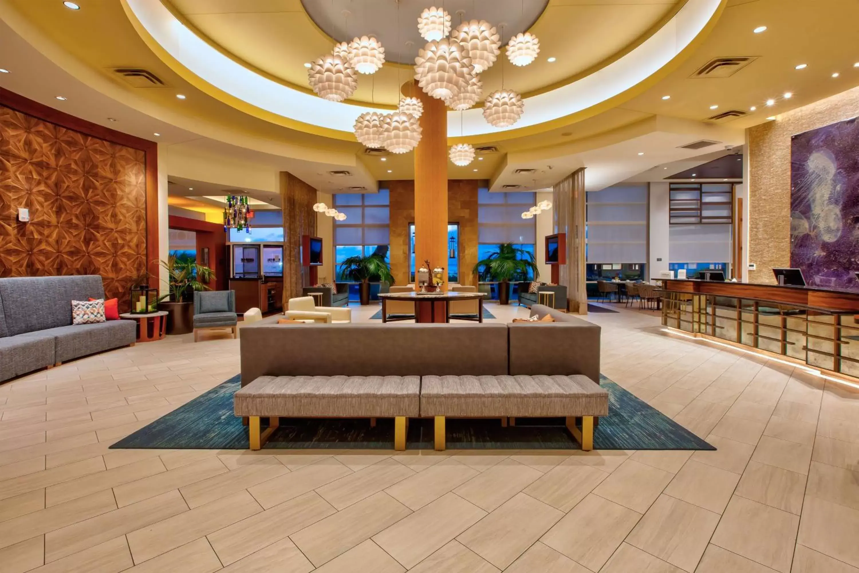 Lobby or reception in Hilton Garden Inn Virginia Beach Oceanfront