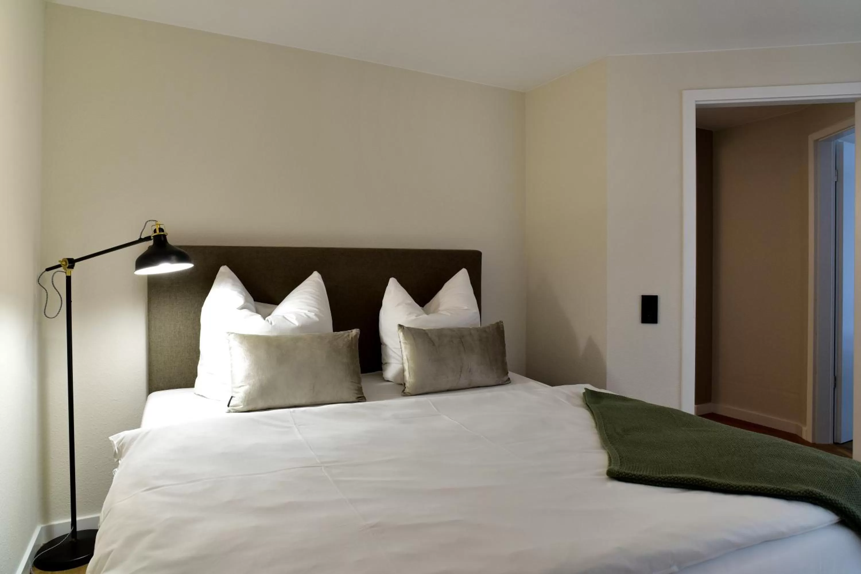 Bed in SAXX Apartments Leipzig