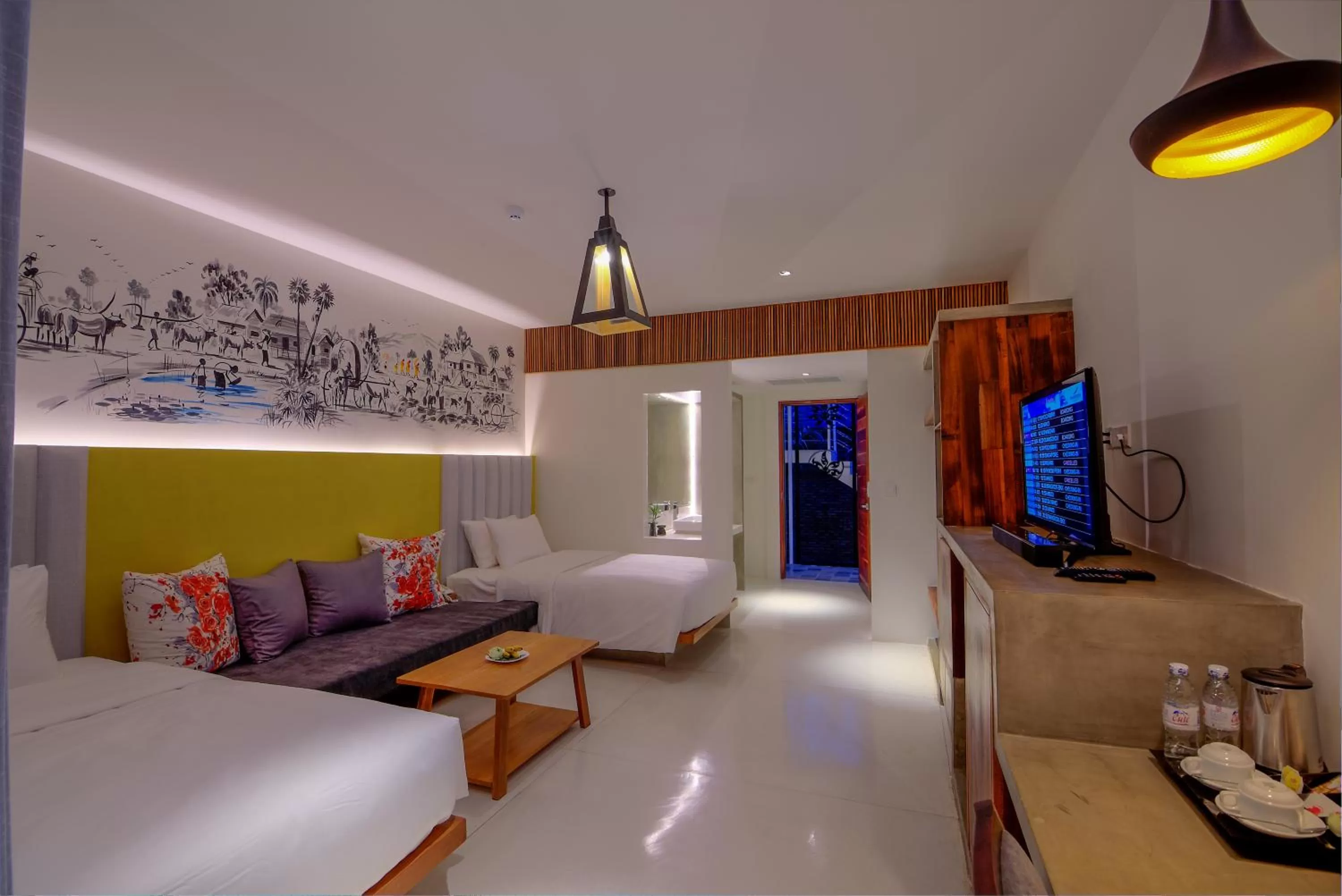 Photo of the whole room, Bed in Apsara Residence Hotel
