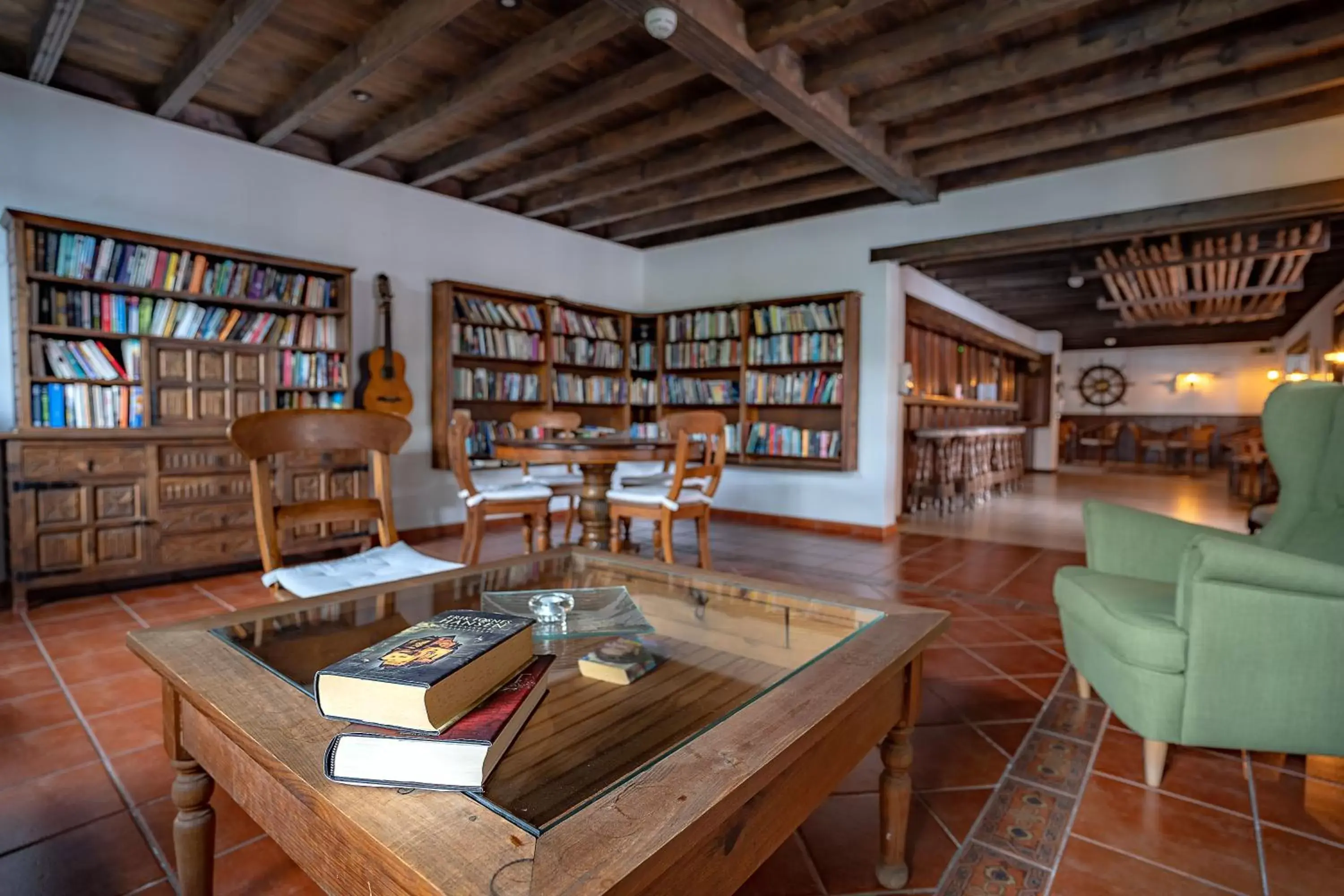 Library in Casas Heddy, Well-being Resort