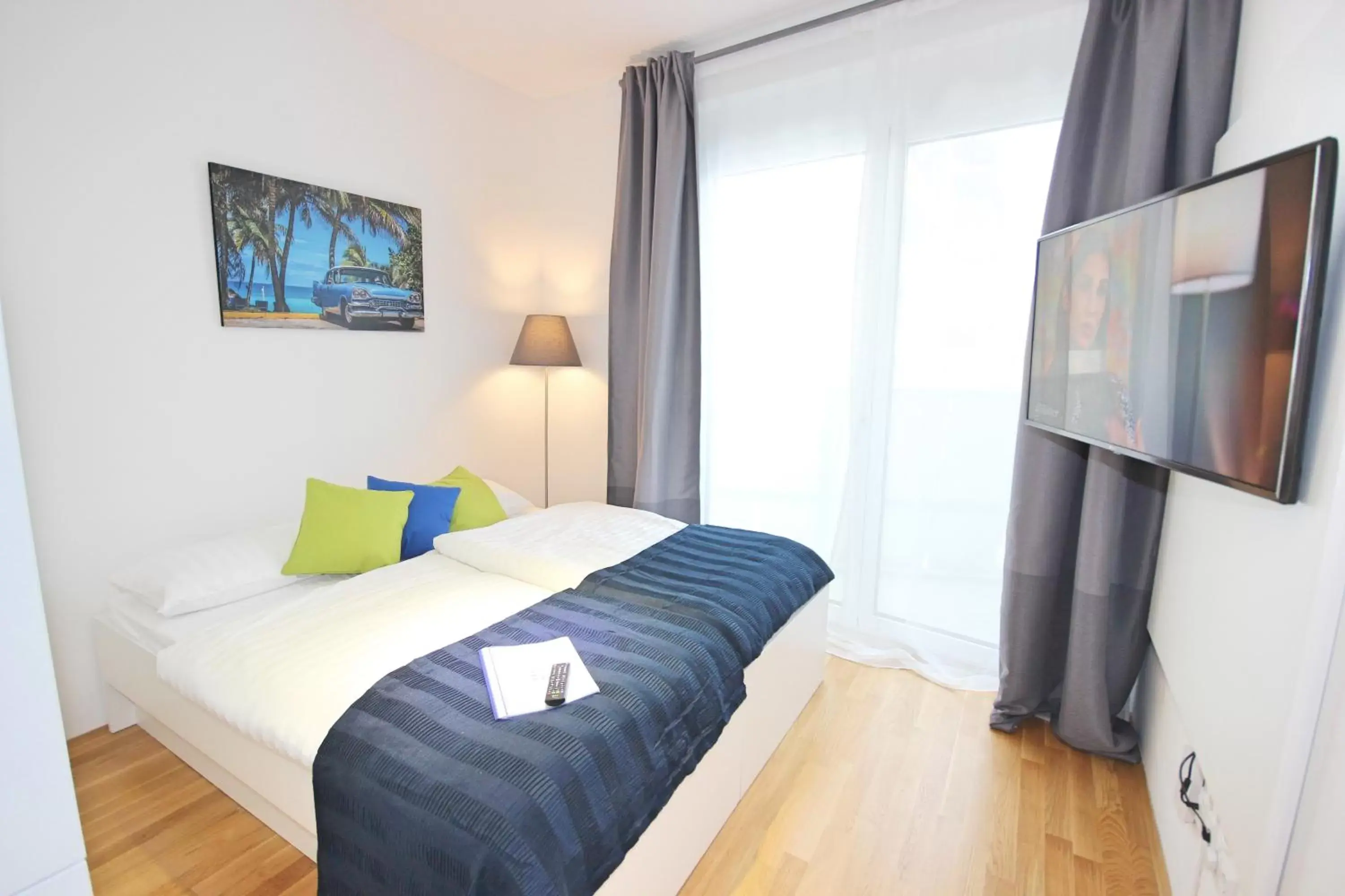 Photo of the whole room, Bed in Apart Hotel Messe Munich - my room Apartments Photo of the whole room, Bed in Apart Hotel Messe Munich - my room Apartments