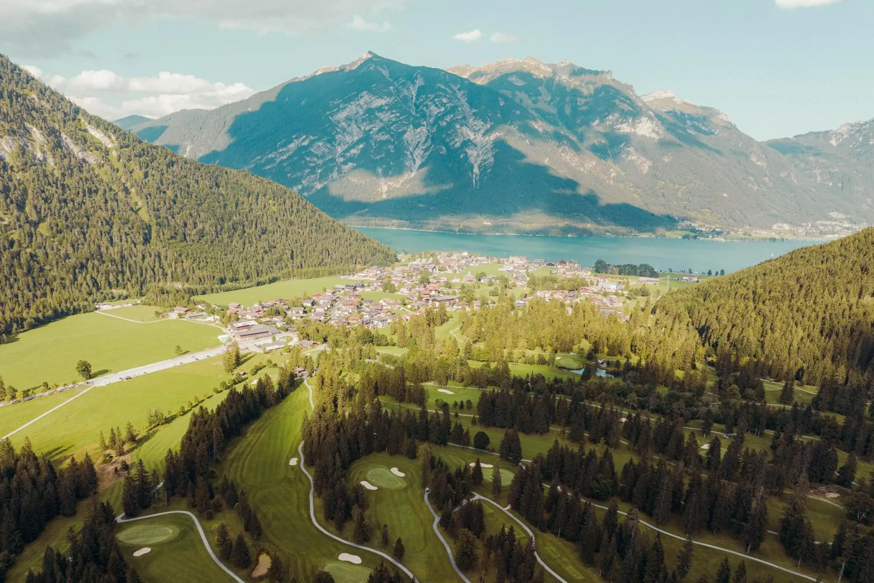 Summer, Bird's-eye View in Hotel St. Georg zum See