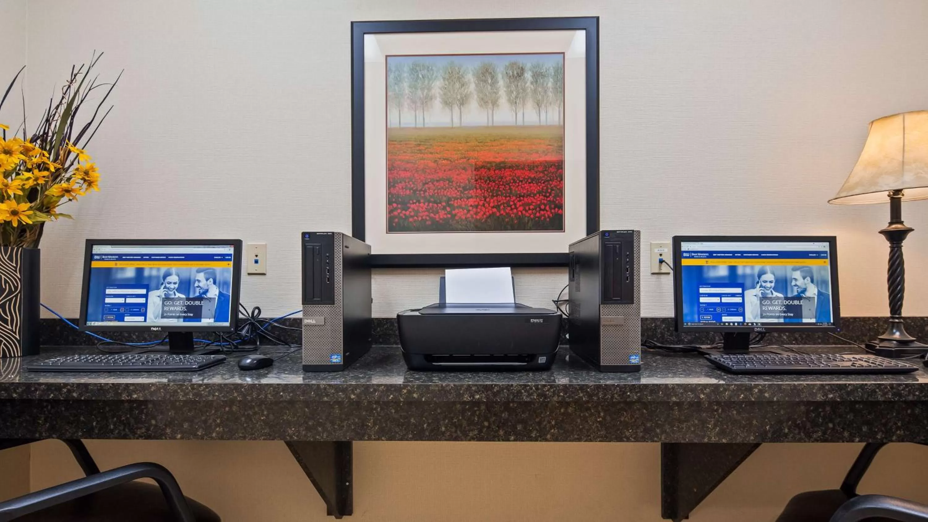 On site in Best Western Plus Louisa