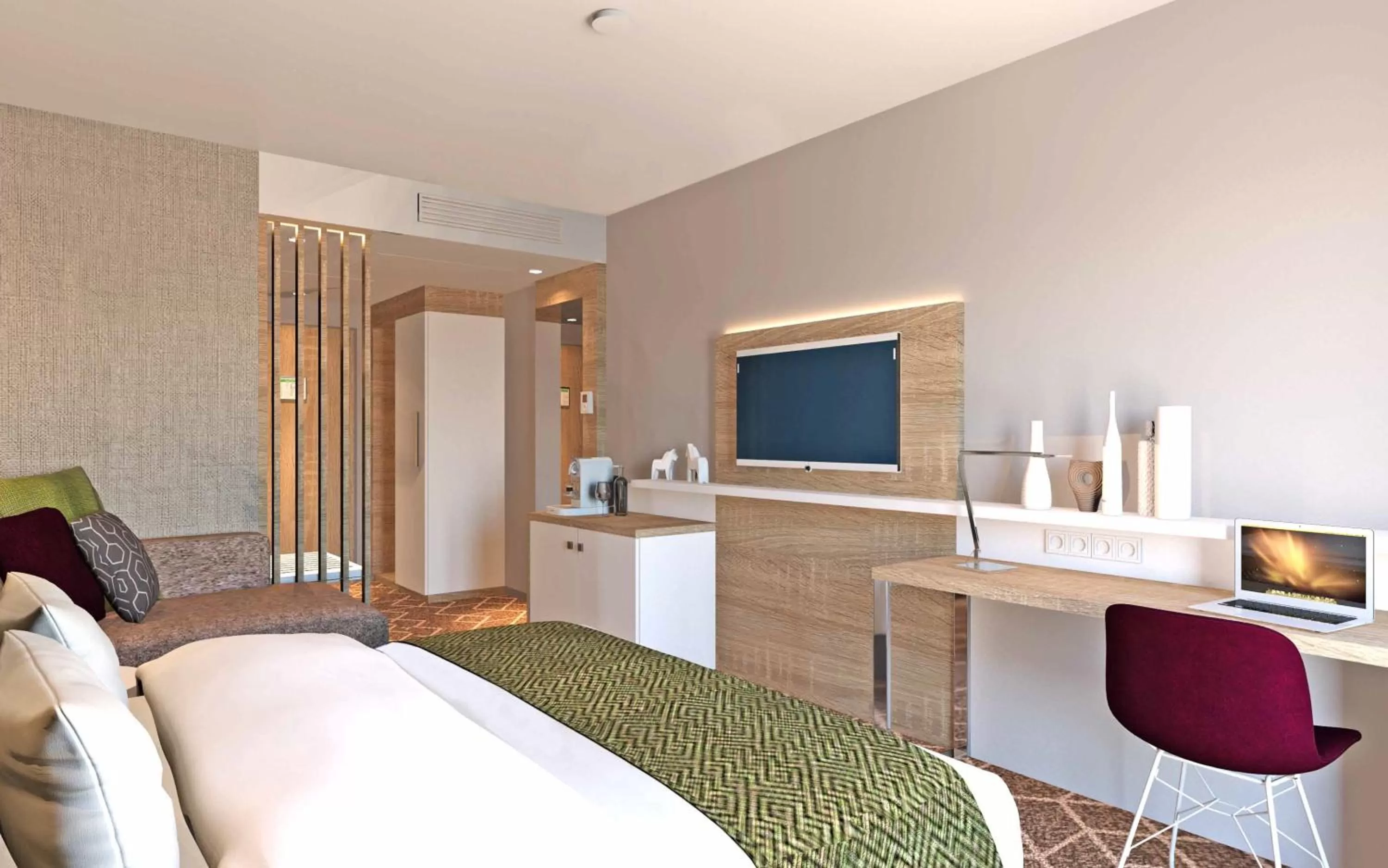 Bedroom, Bed in Holiday Inn Munich - City East, an IHG Hotel