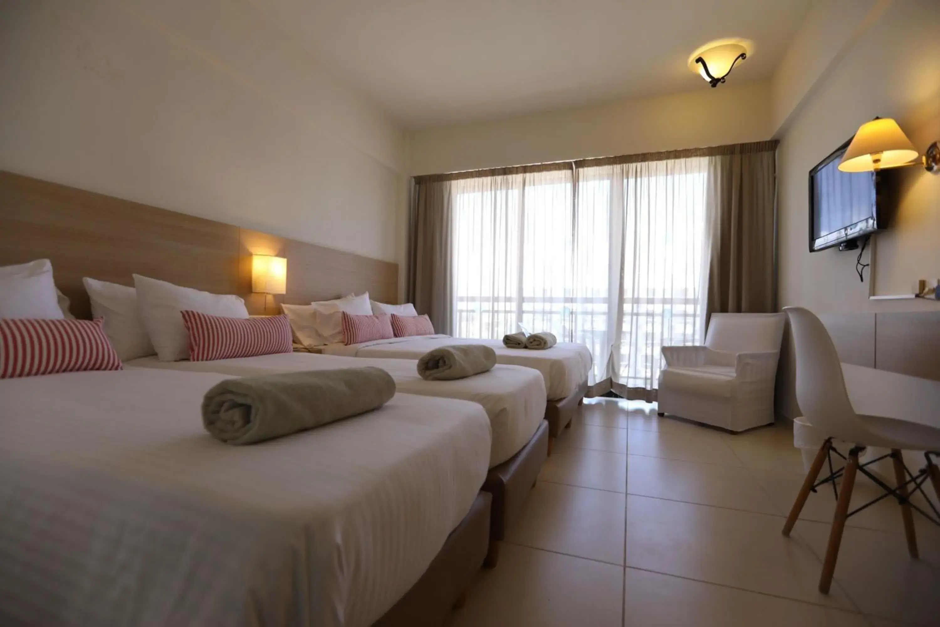 Bed in Sentido Sandy Beach Hotel & Spa