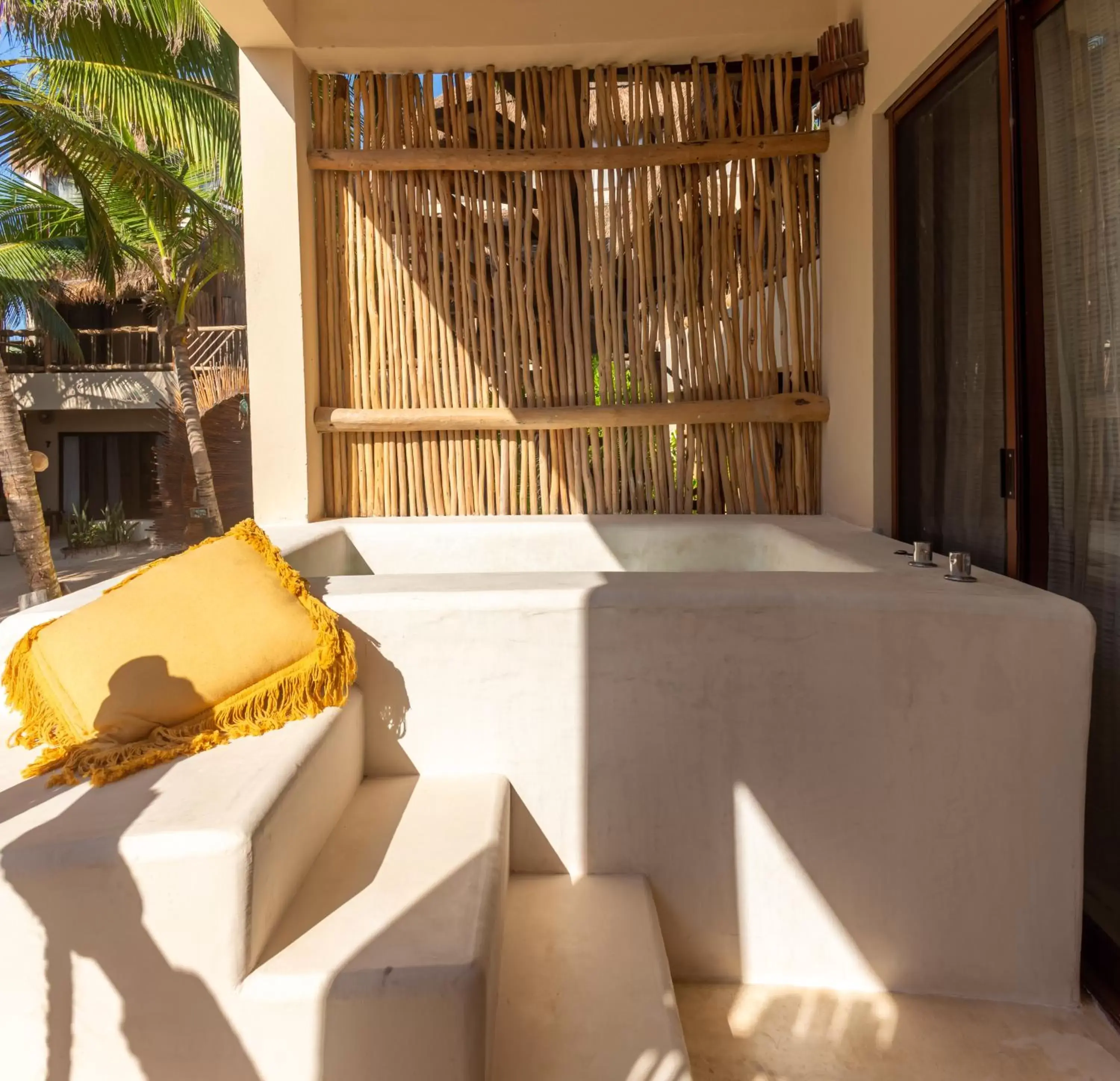 Balcony/Terrace in Dune Boutique Hotel located at the party zone