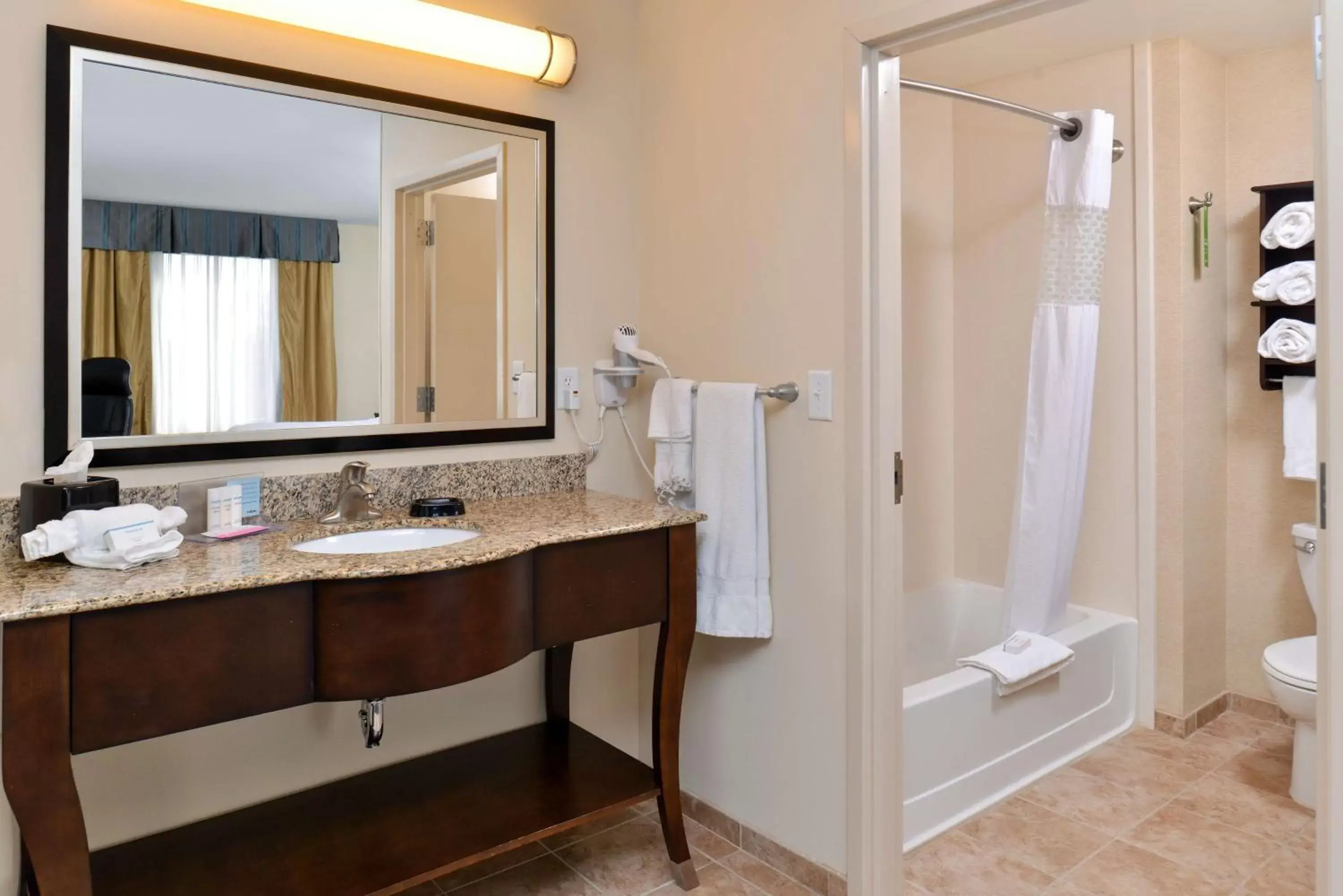 Bathroom in Hampton Inn by Hilton Dayton South