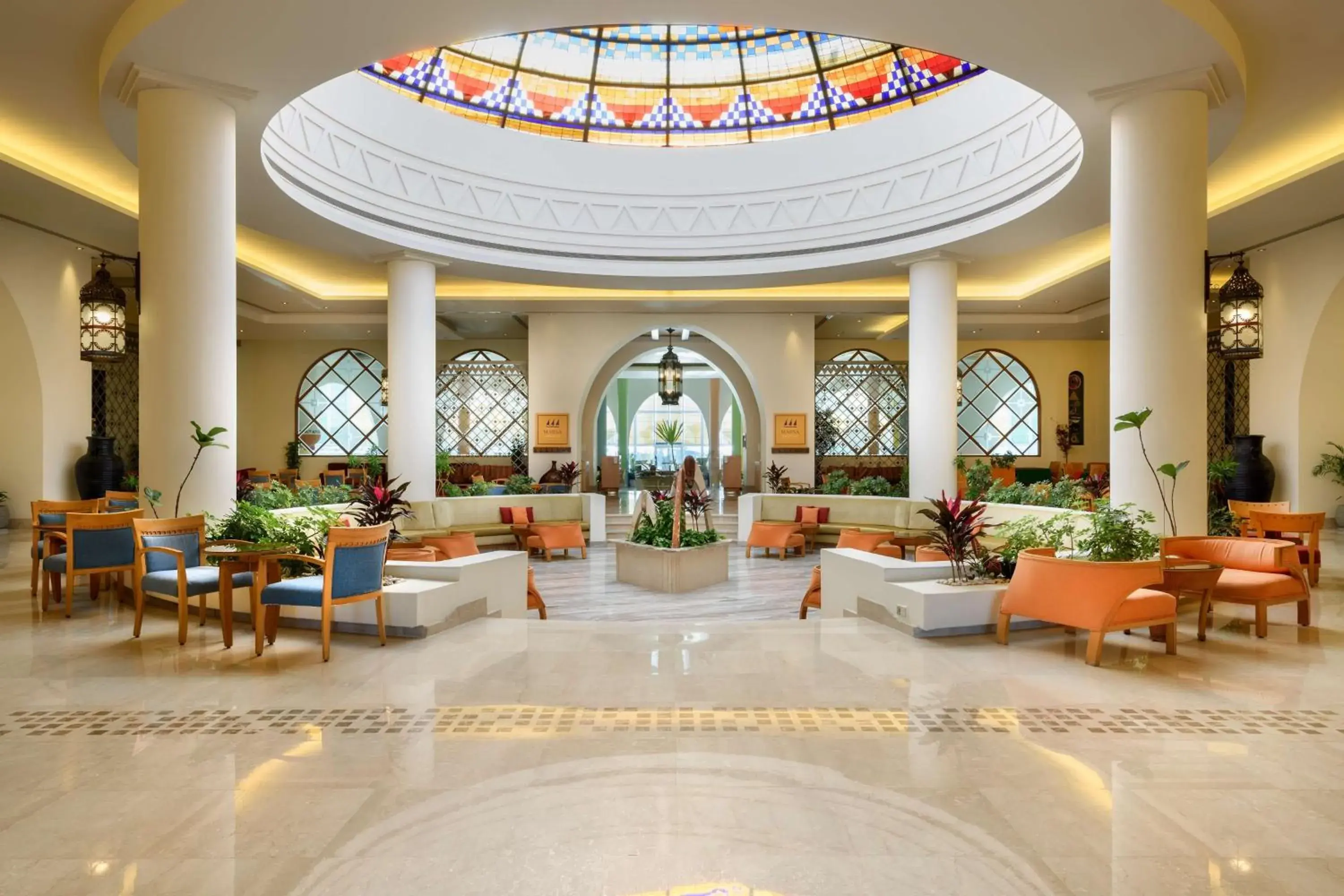 Lobby or reception in Hilton Marsa Alam Nubian Resort Lobby or reception in Hilton Marsa Alam Nubian Resort