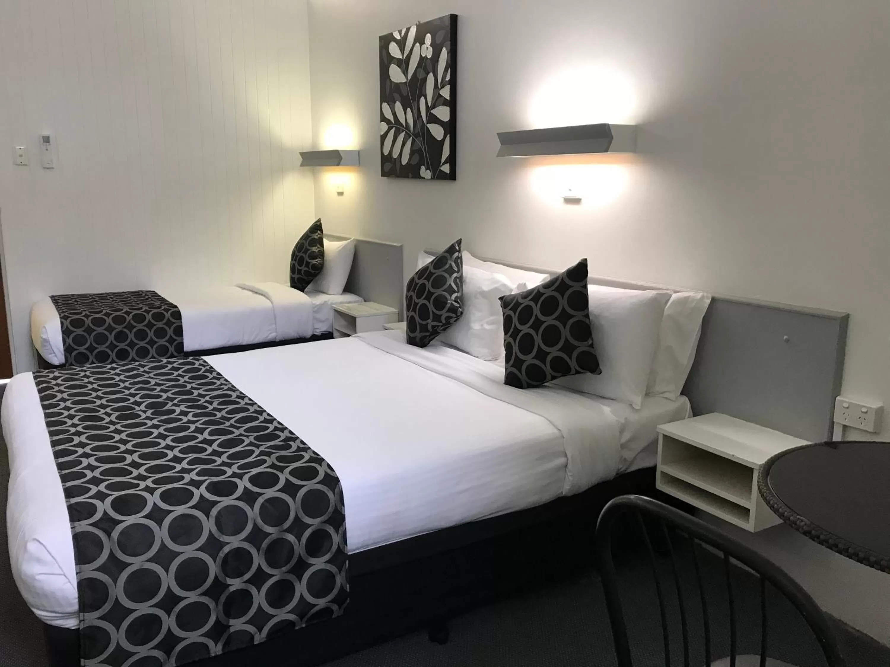 Bed in Coffs Shearwater Motel