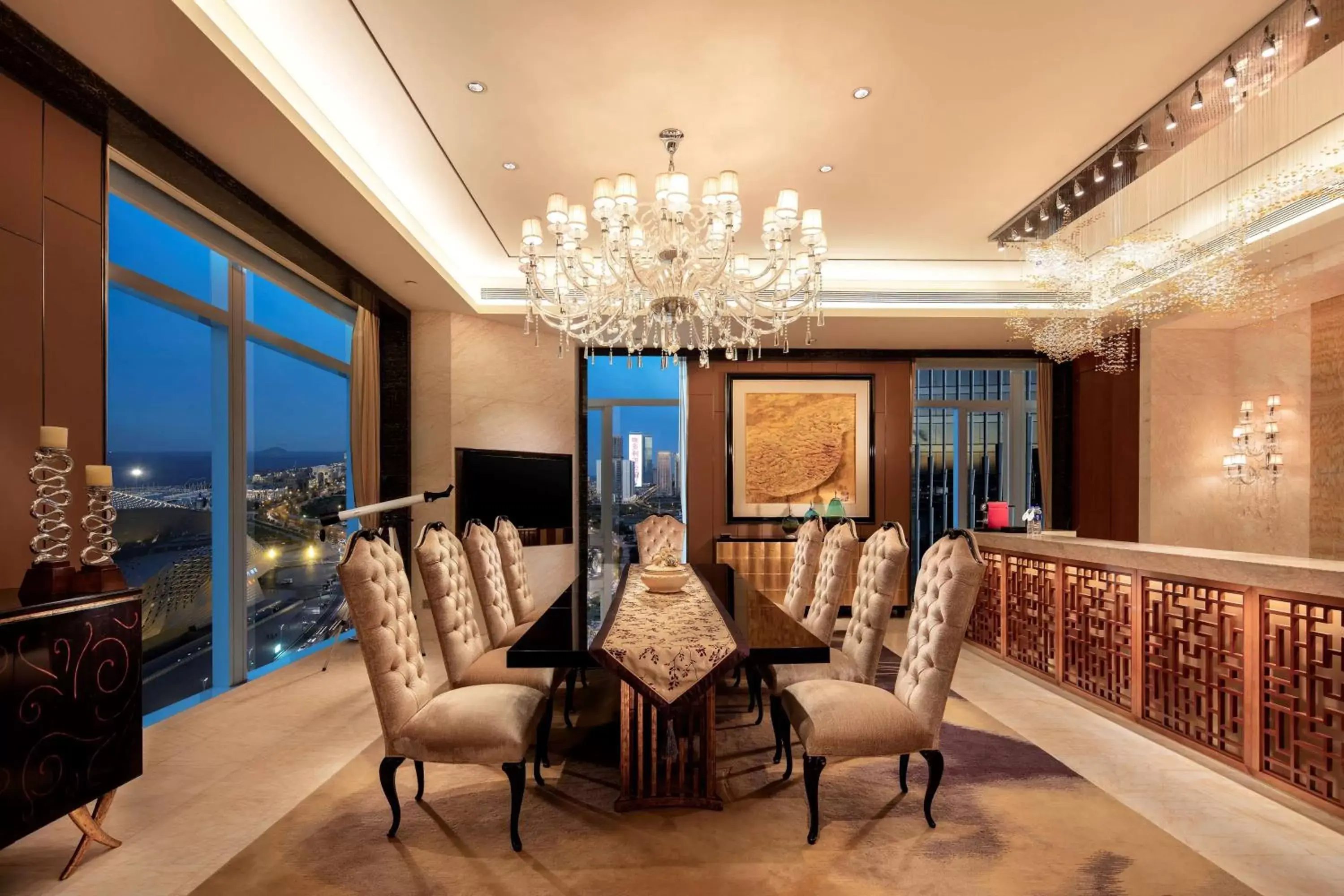 Kitchen or kitchenette, Seating Area in Hilton Dalian