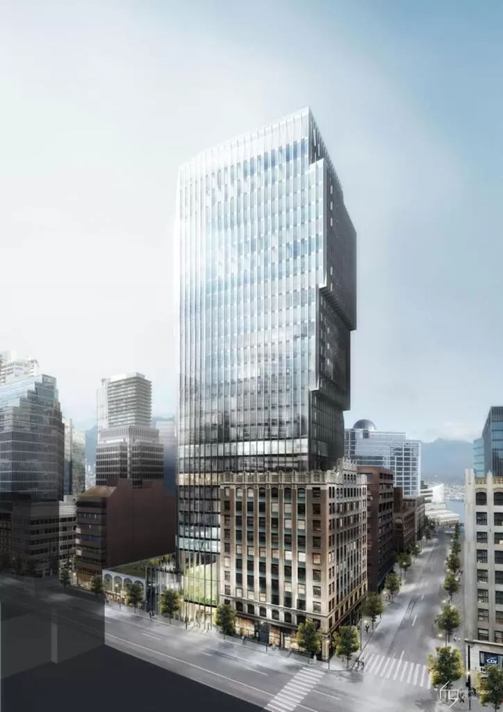 Property building in EXchange Hotel Vancouver