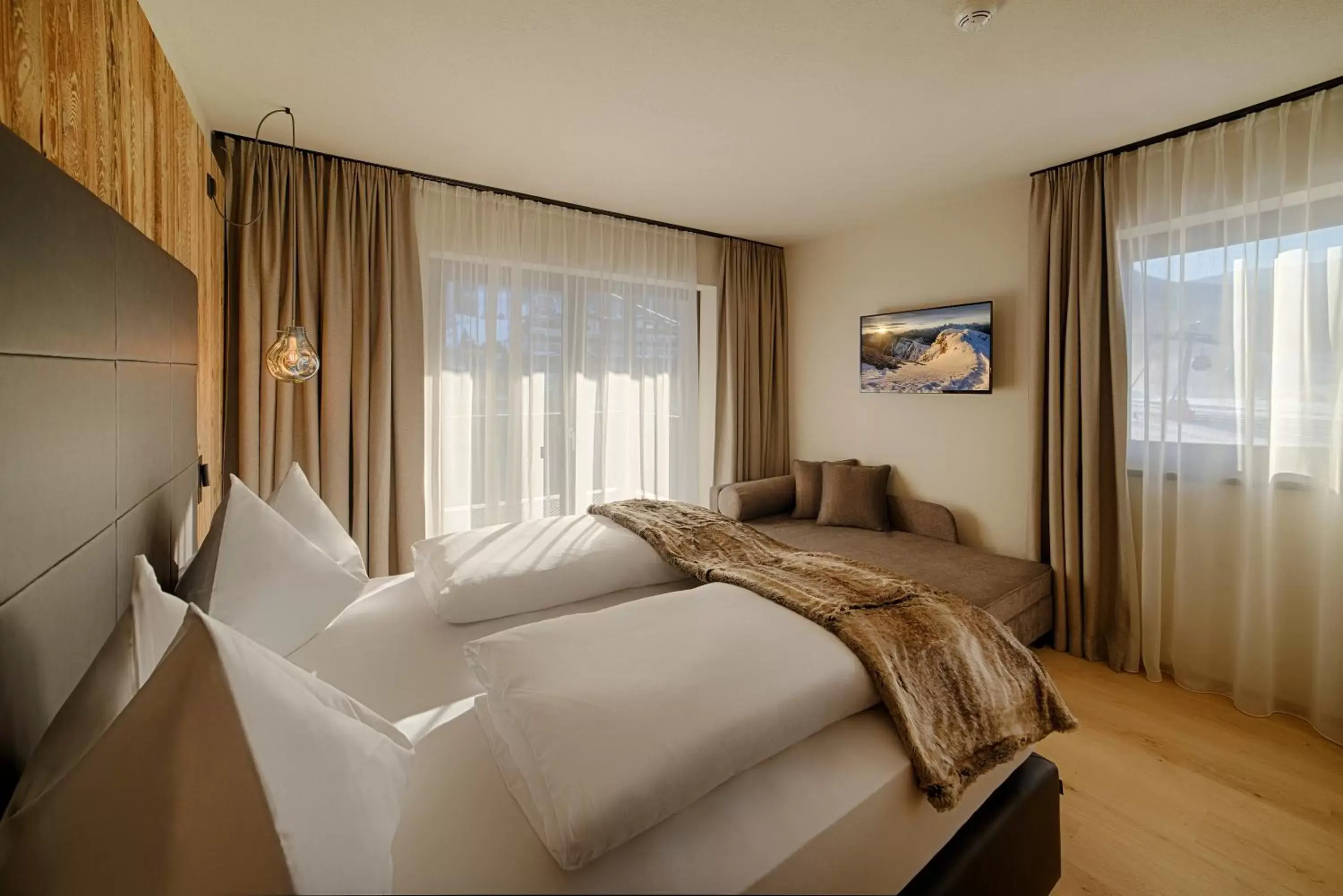 Bed in K1 Mountain Chalet - Luxury Apartements