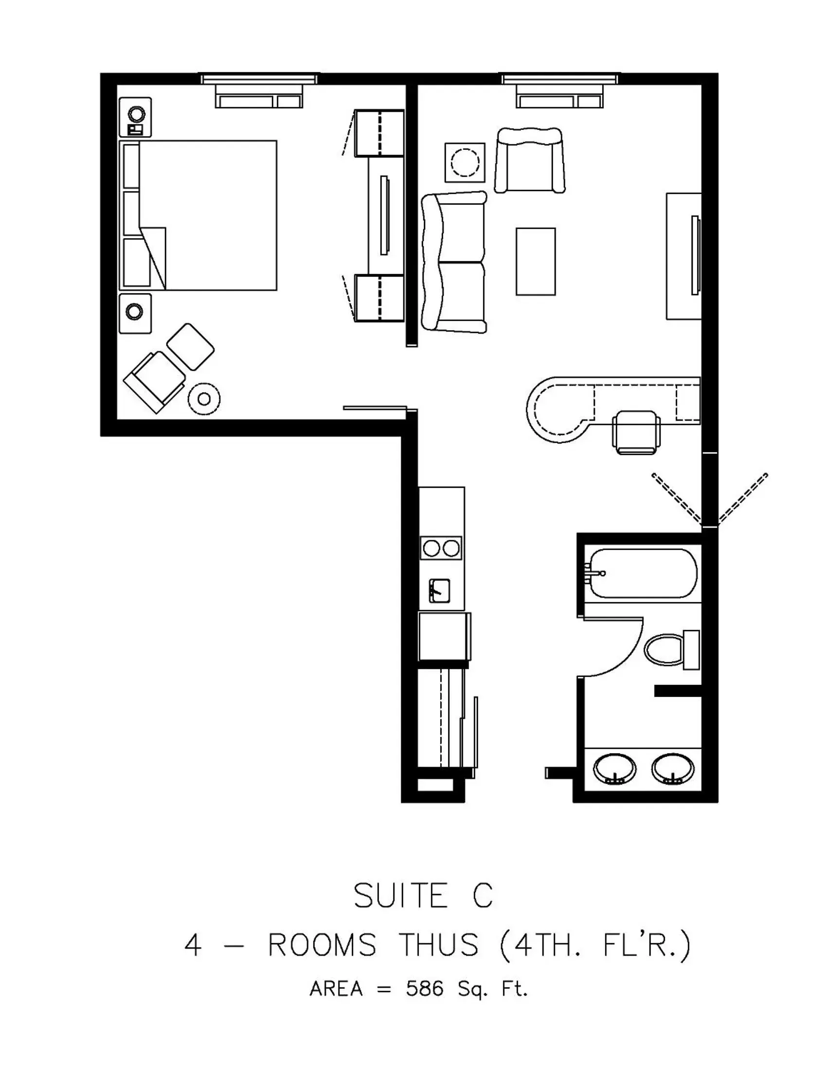 Bedroom, Floor Plan in Camrose Resort Casino