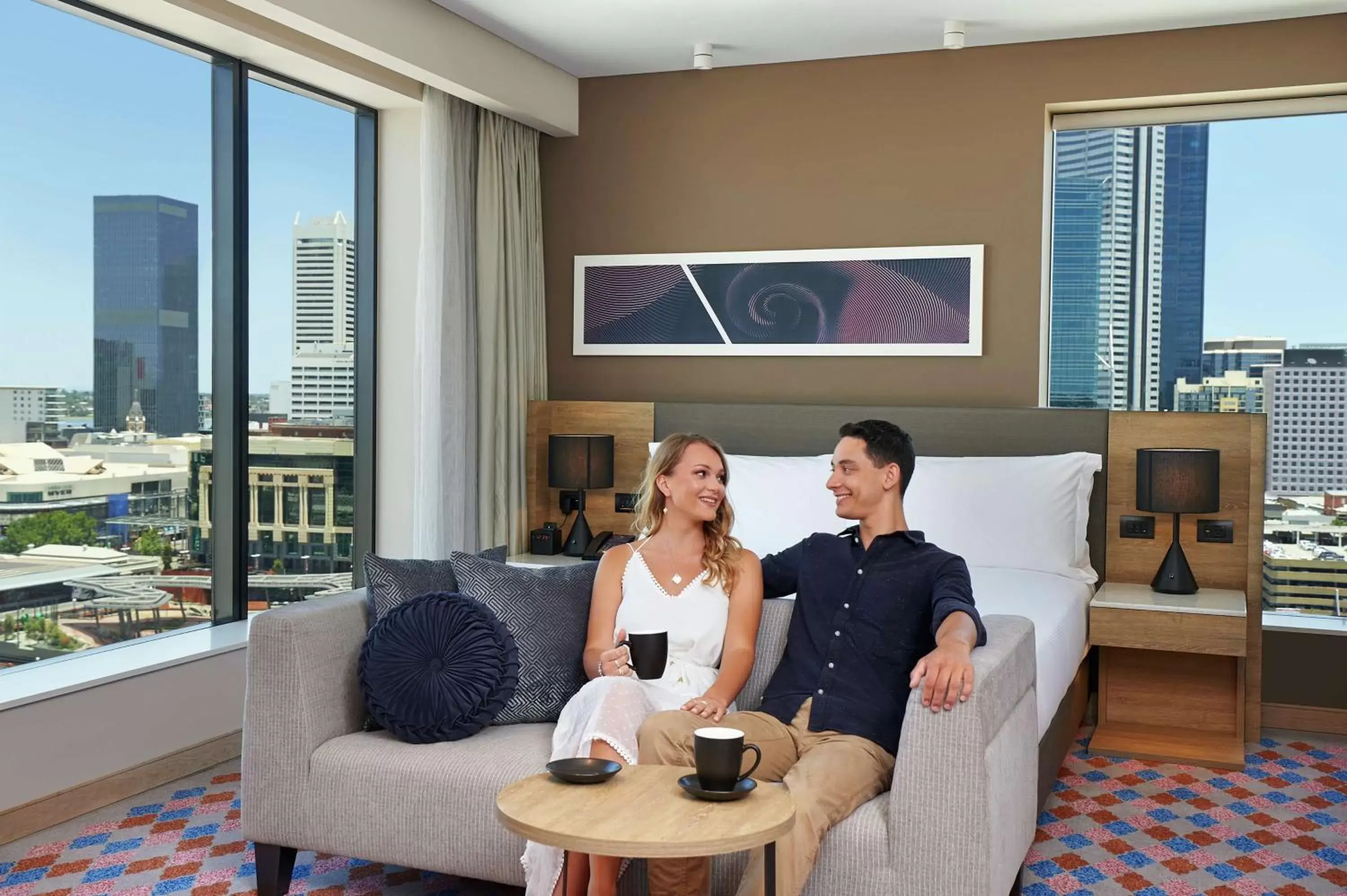 Living room in Doubletree By Hilton Perth Northbridge
