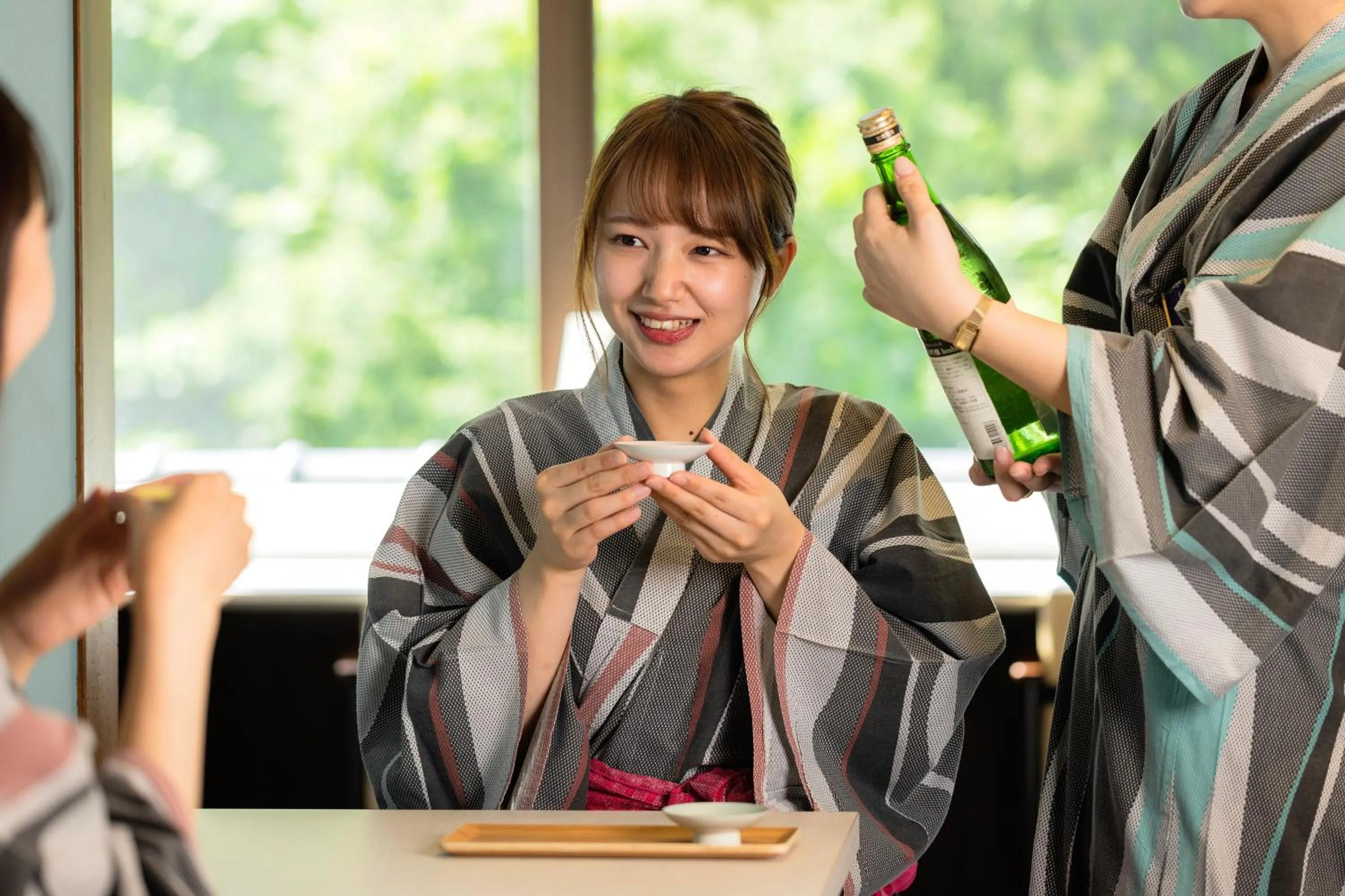 Food and drinks in Yamanakaonsen Ohanami Kyubei