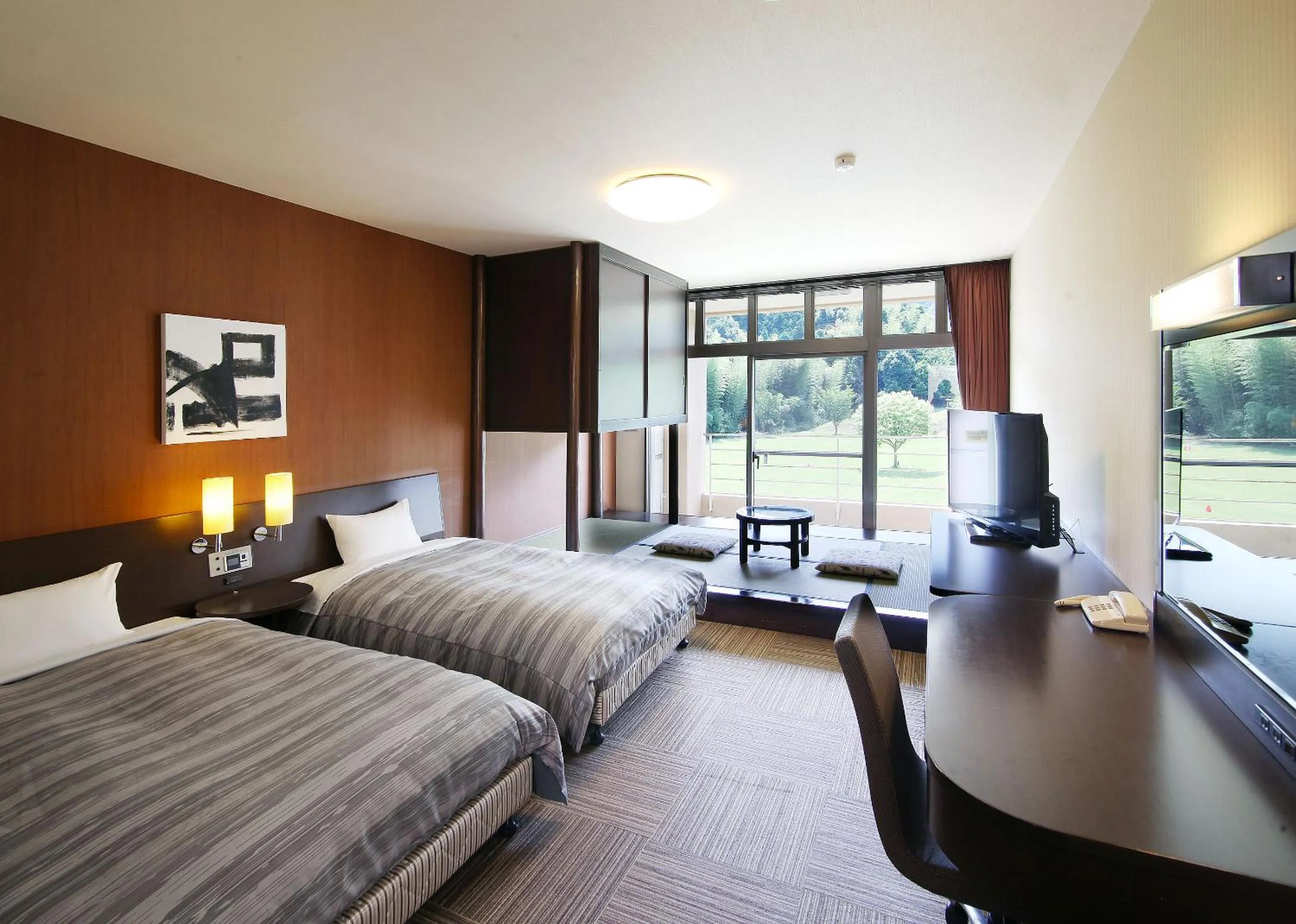 Photo of the whole room, Bed in Route Inn Grantia Fukuoka Miyawaka - Wakita Onsen