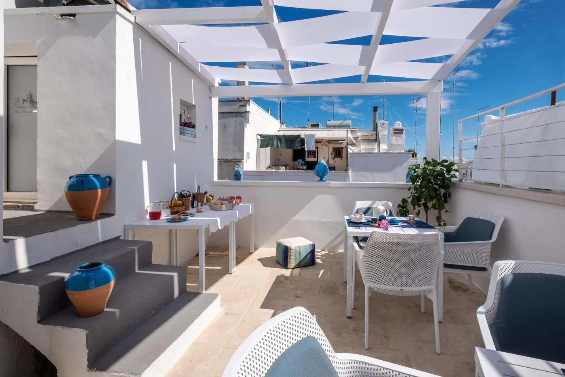 Patio in Dama Bianca Boutique Hotel Ostuni