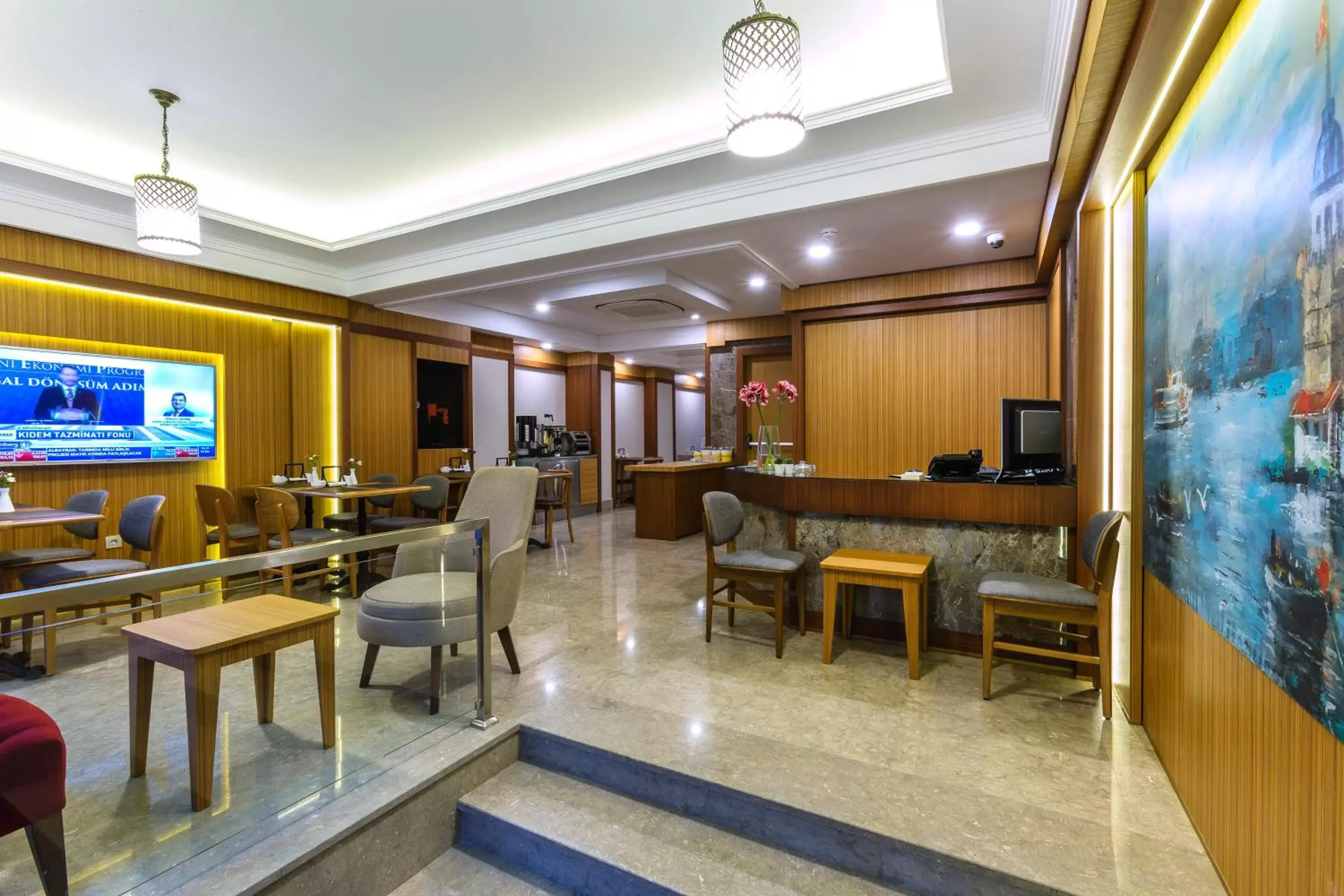Lobby or reception, Lounge/Bar in Obelisk Hotel & Suites