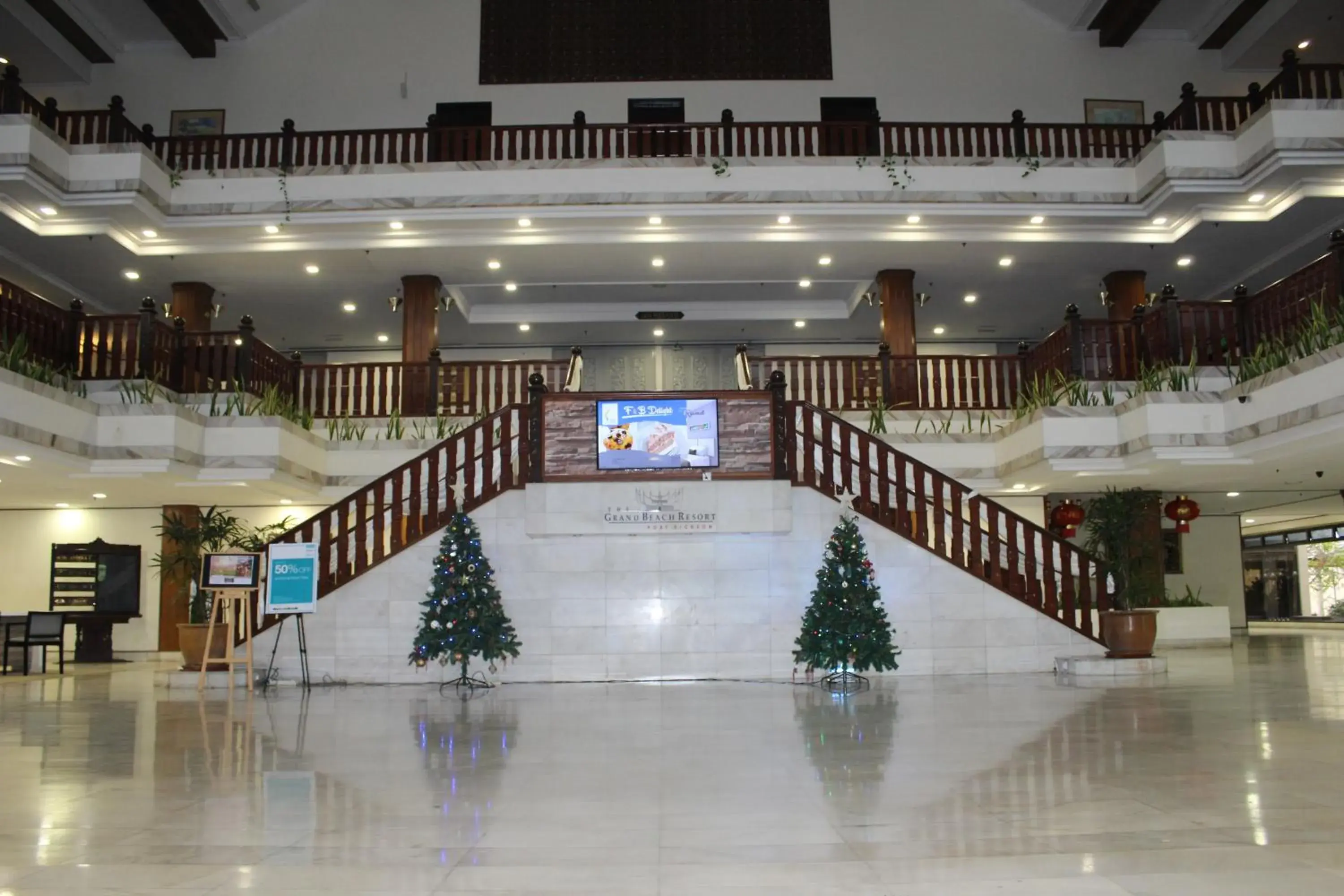 Lobby or reception in The Grand Beach Resort