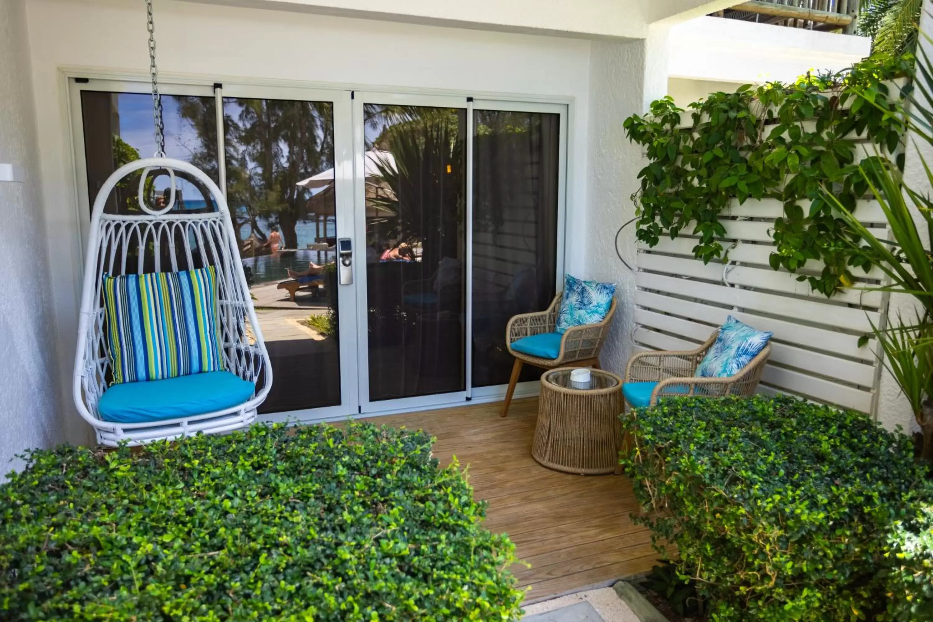 Balcony/Terrace, Swimming Pool in Seapoint Boutique Hotel