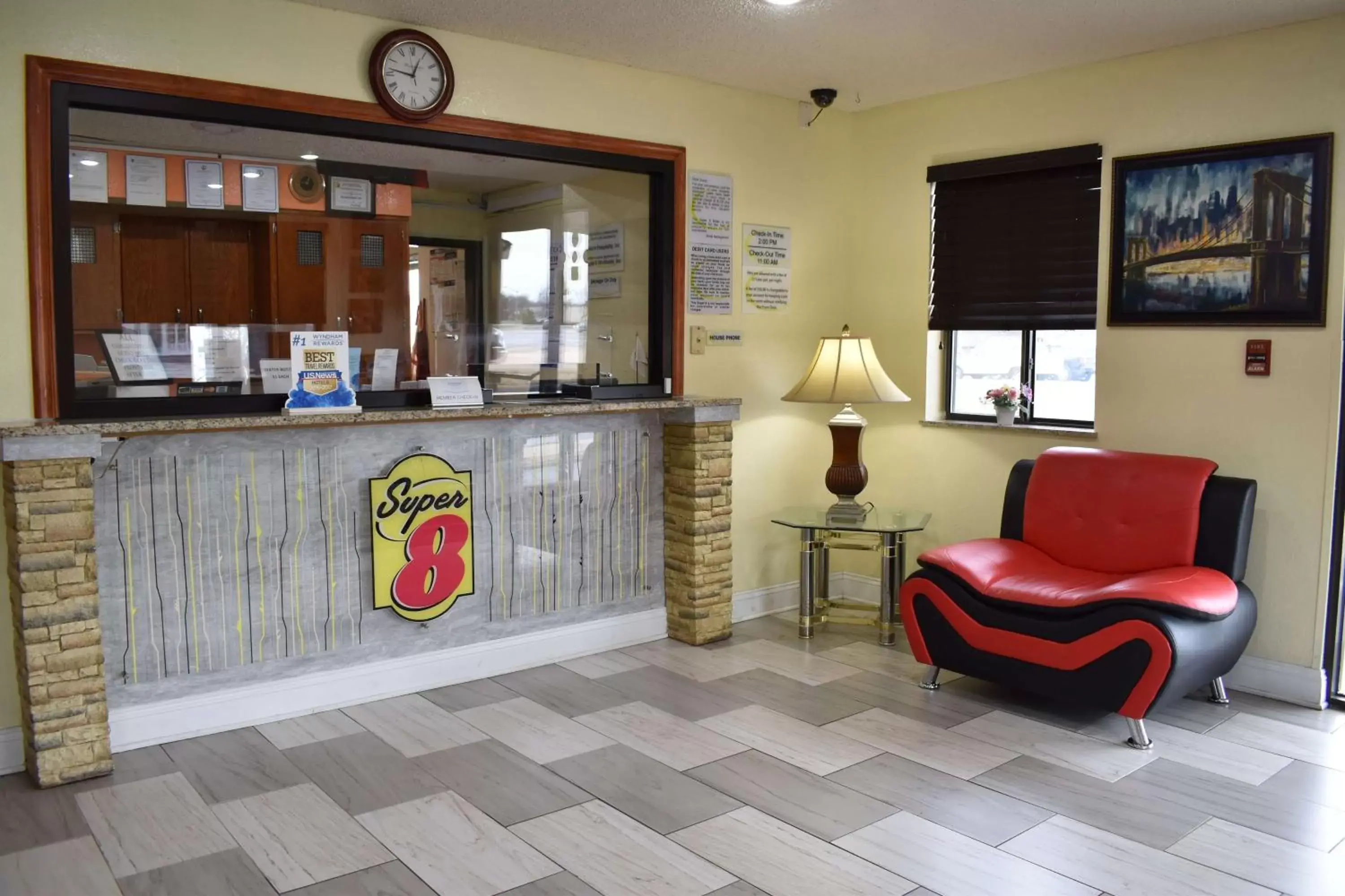 Lobby or reception, Lobby/Reception in Super 8 by Wyndham Newport News/Jefferson Ave.